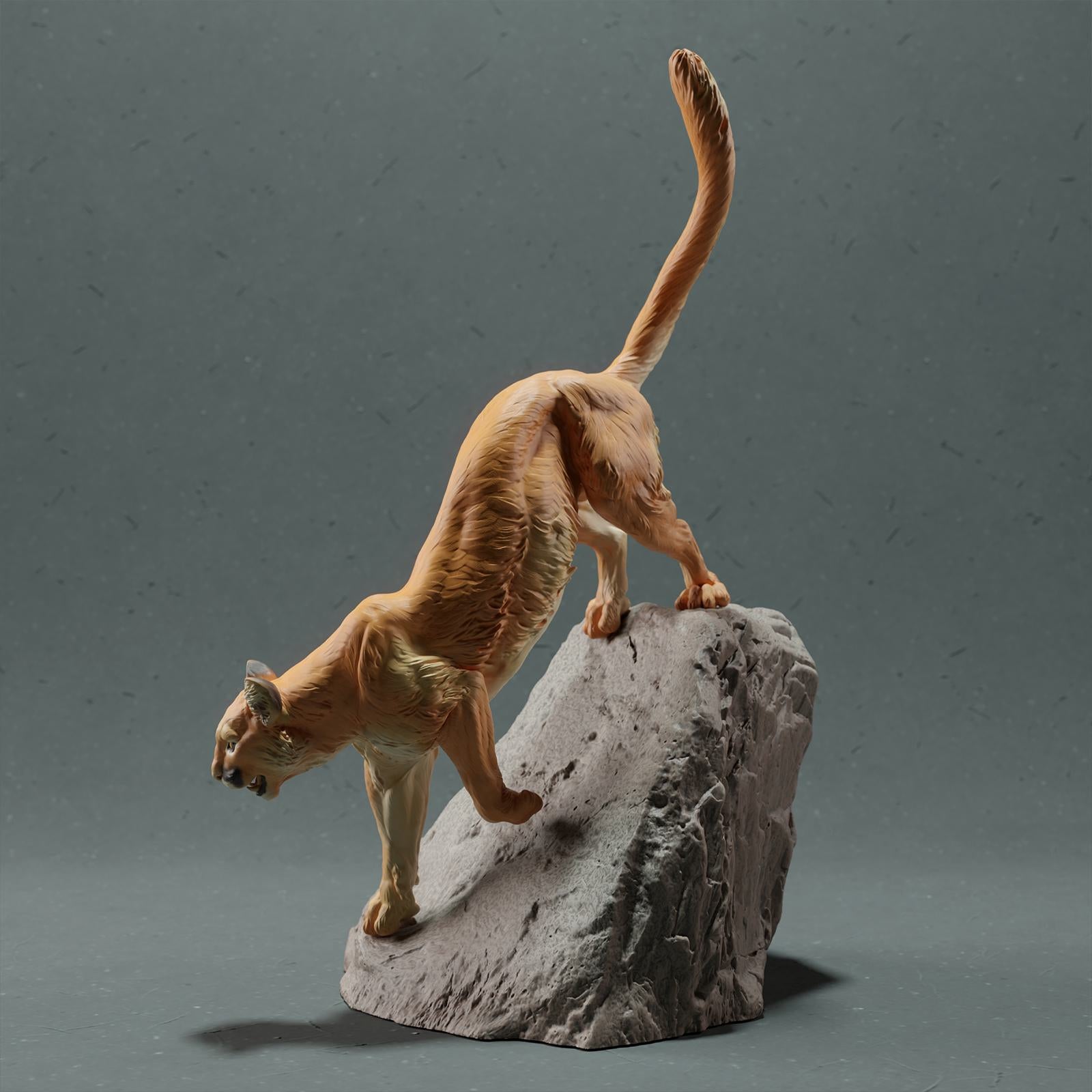 Productfoto Dierfiguur Diorama, Modelbouw: 0: Wilde Dierfiguur: Bergleeuw – Puma (Ref 01_01_48)
