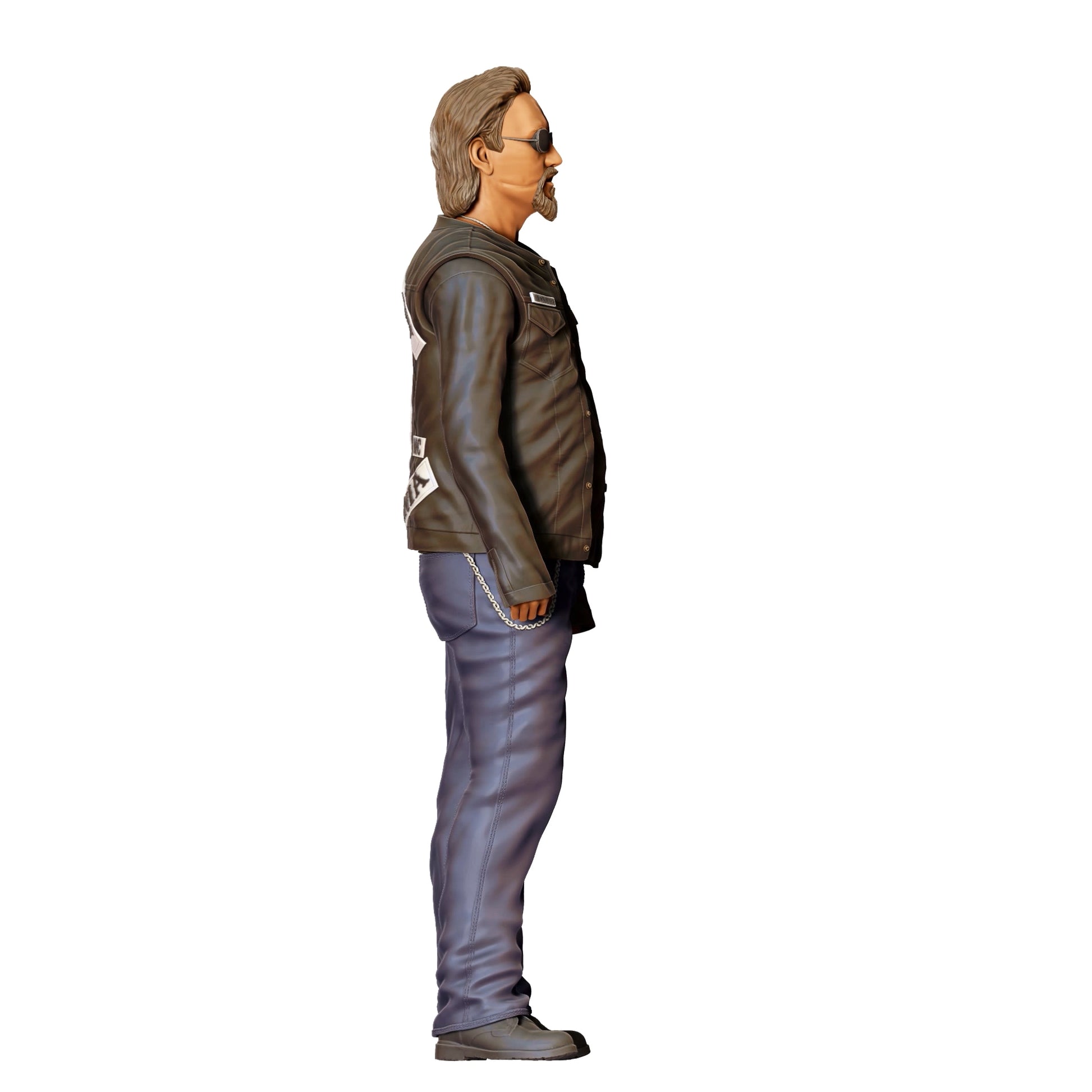 Diorama modelbouw productfoto 0: Lid van een motorbende - Biker 2 (Ref. Nr. 345)