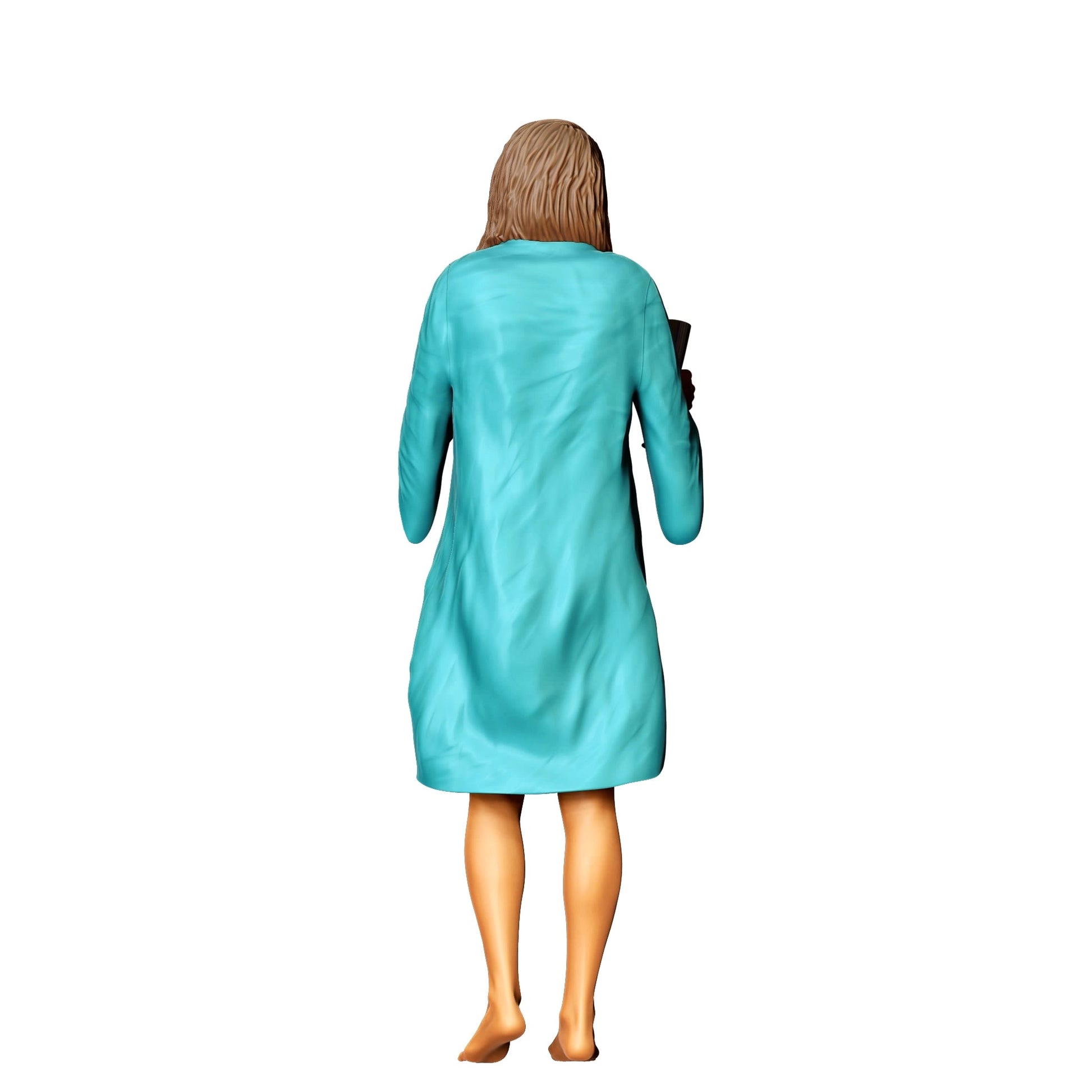 Diorama modelbouw productfoto 0: Poolfeest gasten - Vrouw met badpak en champagneglas (Ref. Nr. 322)