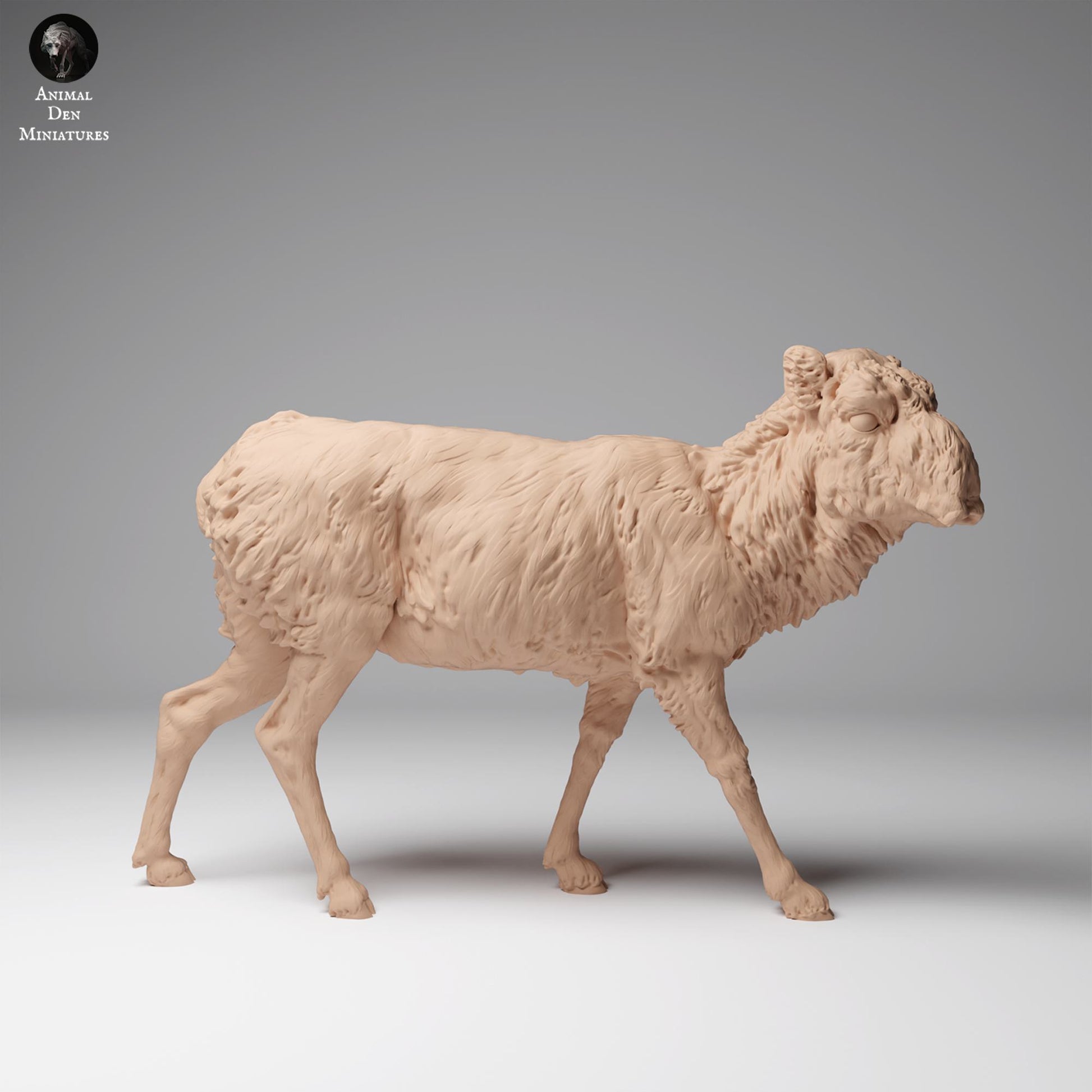 Productfoto Dierfiguur Diorama, Modelbouw: 0: Wilde Dierfiguur: Mongoolse Saiga Antilope – Vrouw in Wintervacht (Ref 24_12_14)