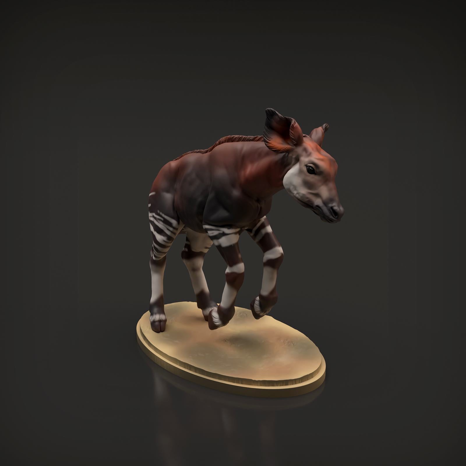 Productfoto Dierfiguur Diorama, Modelbouw: 0: Savanne Dierfiguur: Okapi Kalf (Ref 01_01_52)