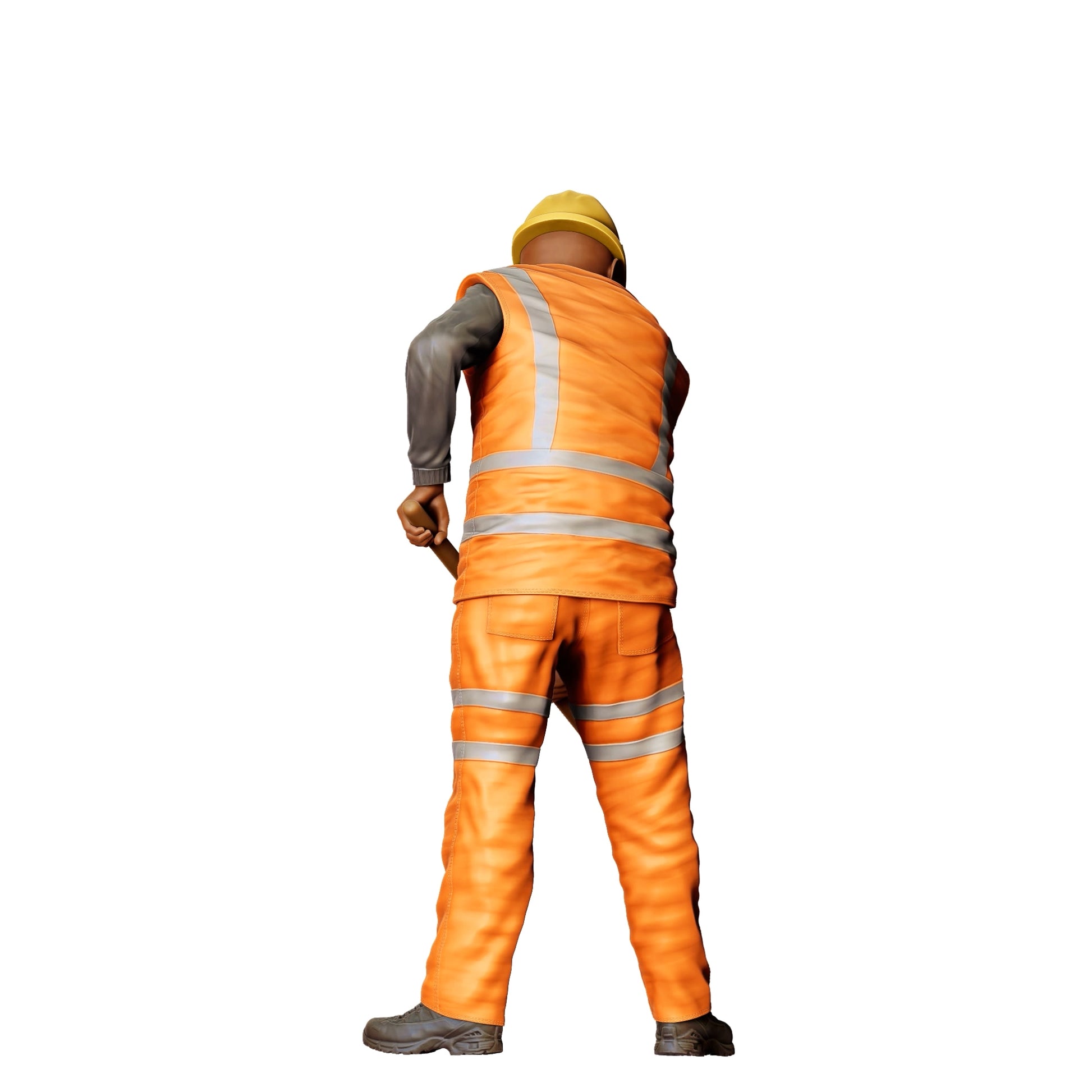 Diorama modelbouw productfoto 0: Arbeider aan het spoor met schep - Spoorwegwerker / Bouwvakker C (Ref. Nr. 389)