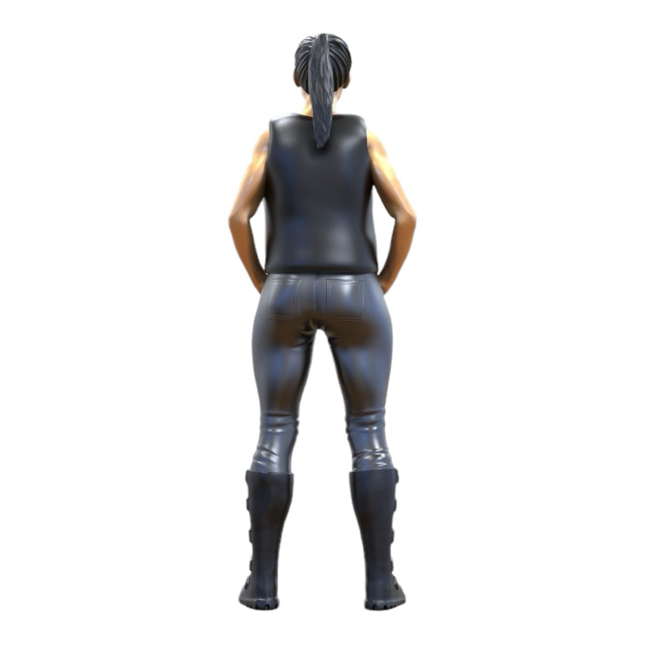 Miniatuurfiguur: Vrouwelijke Biker/Ganglid met Vest (Nr. 284)