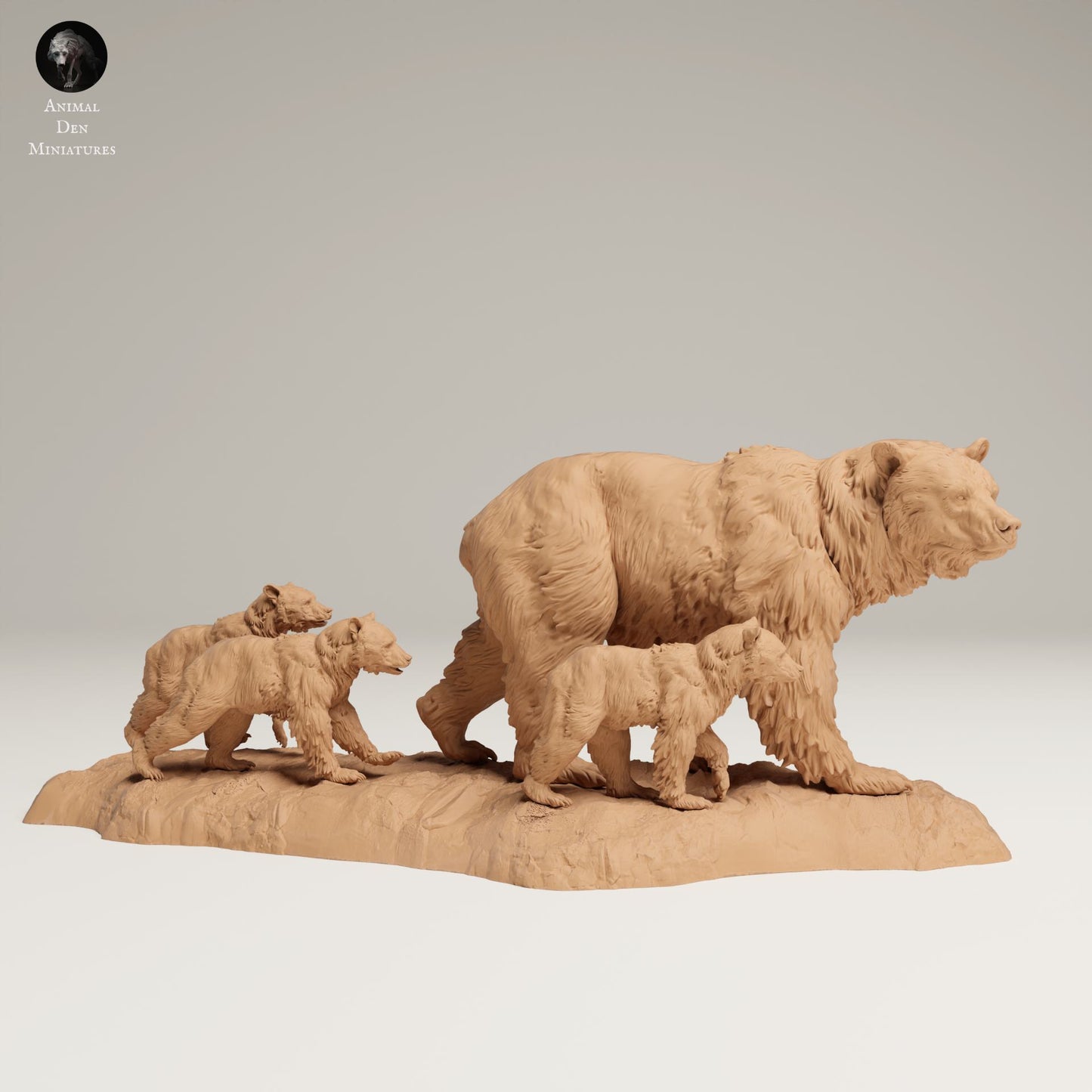 Productfoto Dierfiguur Diorama, Modelbouw: 0: Wilde Dierfiguren: Grizzly Familie – Beren Diorama Set (Ref 25_06_05)