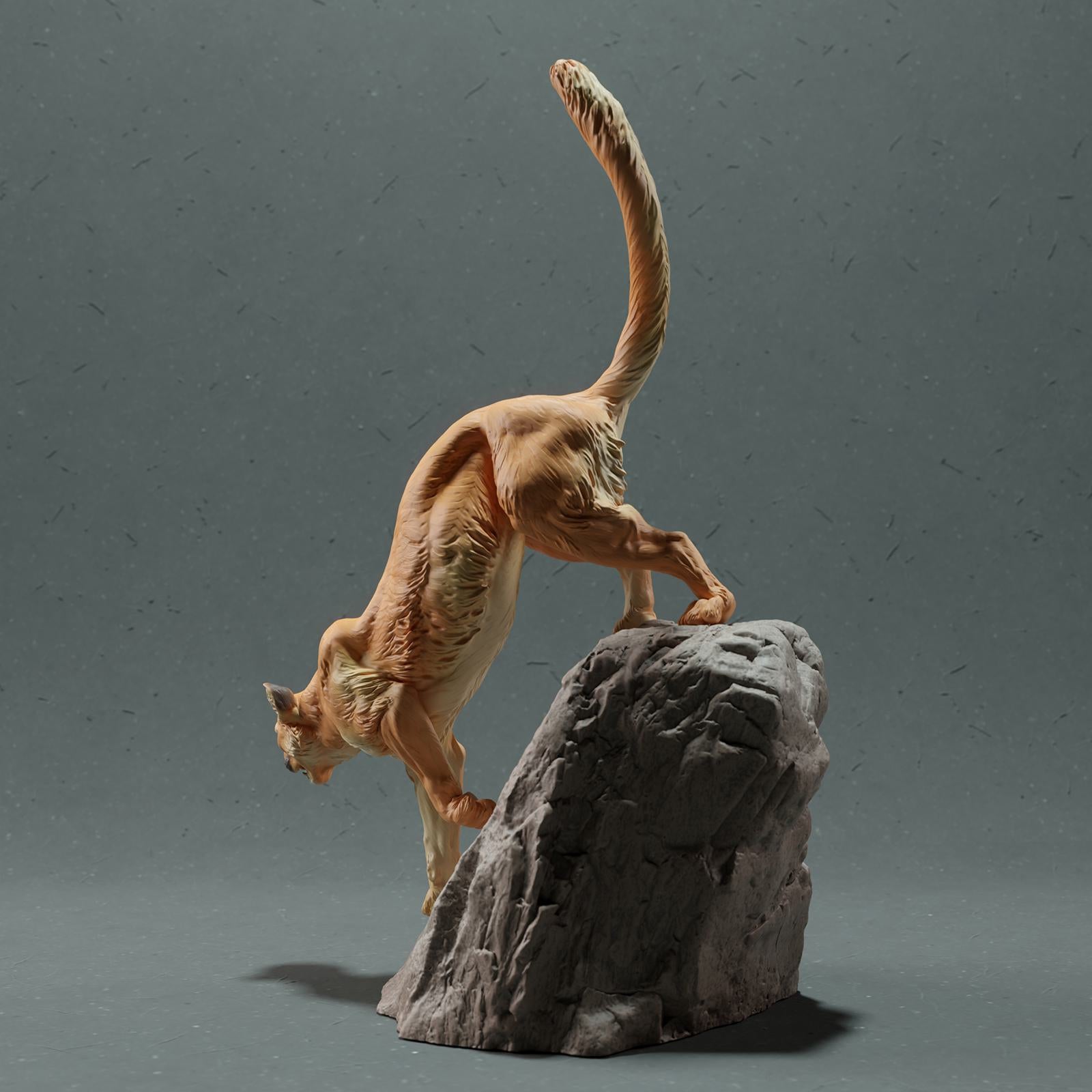 Productfoto Dierfiguur Diorama, Modelbouw: 0: Wilde Dierfiguur: Bergleeuw – Puma (Ref 01_01_48)