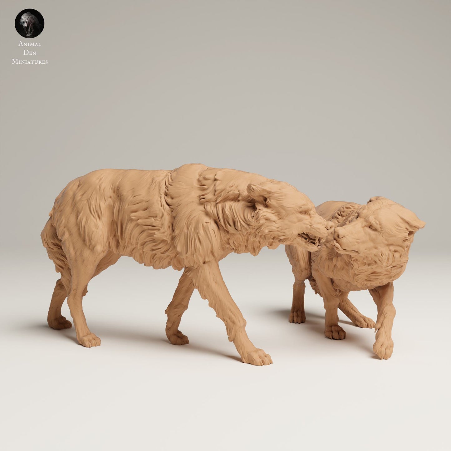 Productfoto Dierfiguur Diorama, Modelbouw: 0: Wilde Dierfiguur: Agressieve Grijze Wolf (Ref 25_06_09)