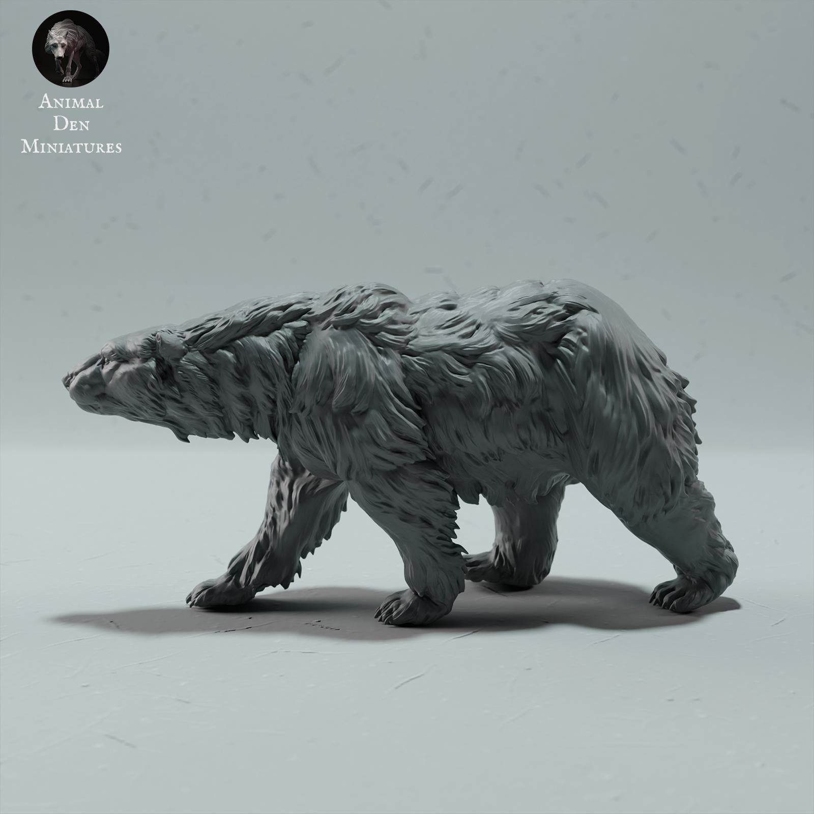 Productfoto Dier Figuur Diorama, Modelbouw: 0: Wilde Dier Figuur: lopende IJsbeer – Polar Bear (Ref 01_01_24)