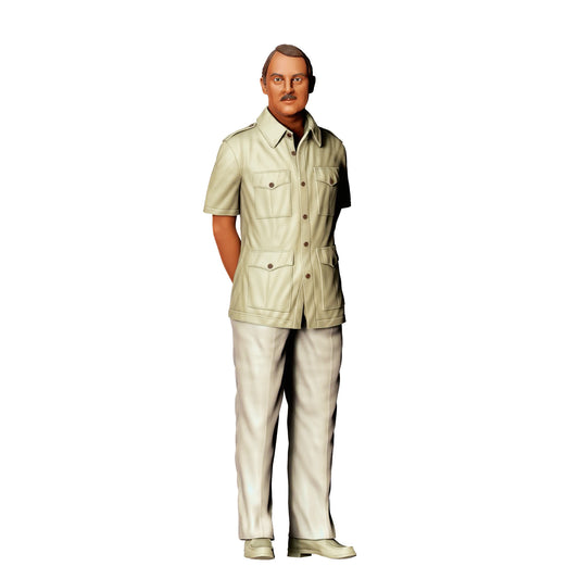 Diorama modelbouw productfoto 0: Gentleman in safari-look – Britse beheerder (Ref. Nr. 427)