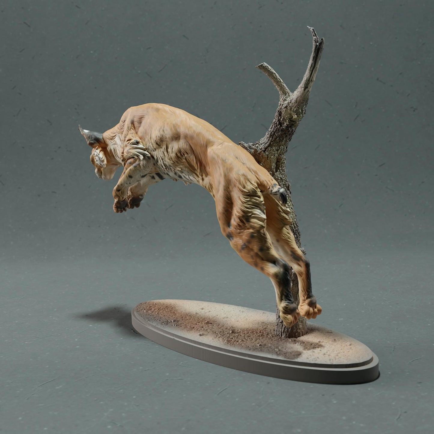 Productfoto Dierfiguur Diorama, Modelbouw: 0: Wilde Dierfiguur: Lynx – Bobcat Leep (Ref 01_01_76)