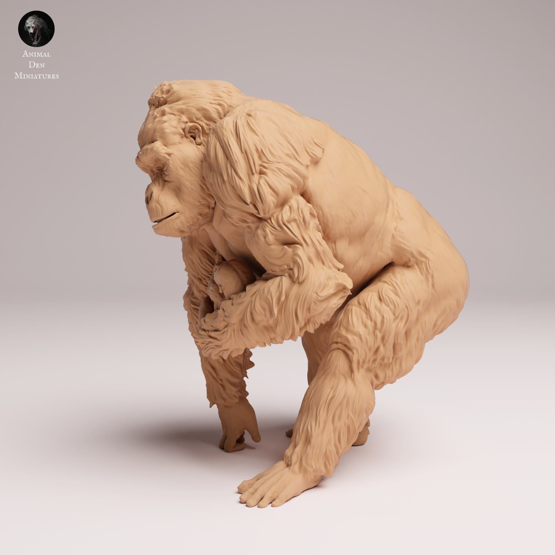 Productfoto Dierfiguur Diorama, Modelbouw: 0: Jungle Dierfiguur: Oostelijke Laaglandgorilla Vrouw met Jong (Ref 25_07_10)