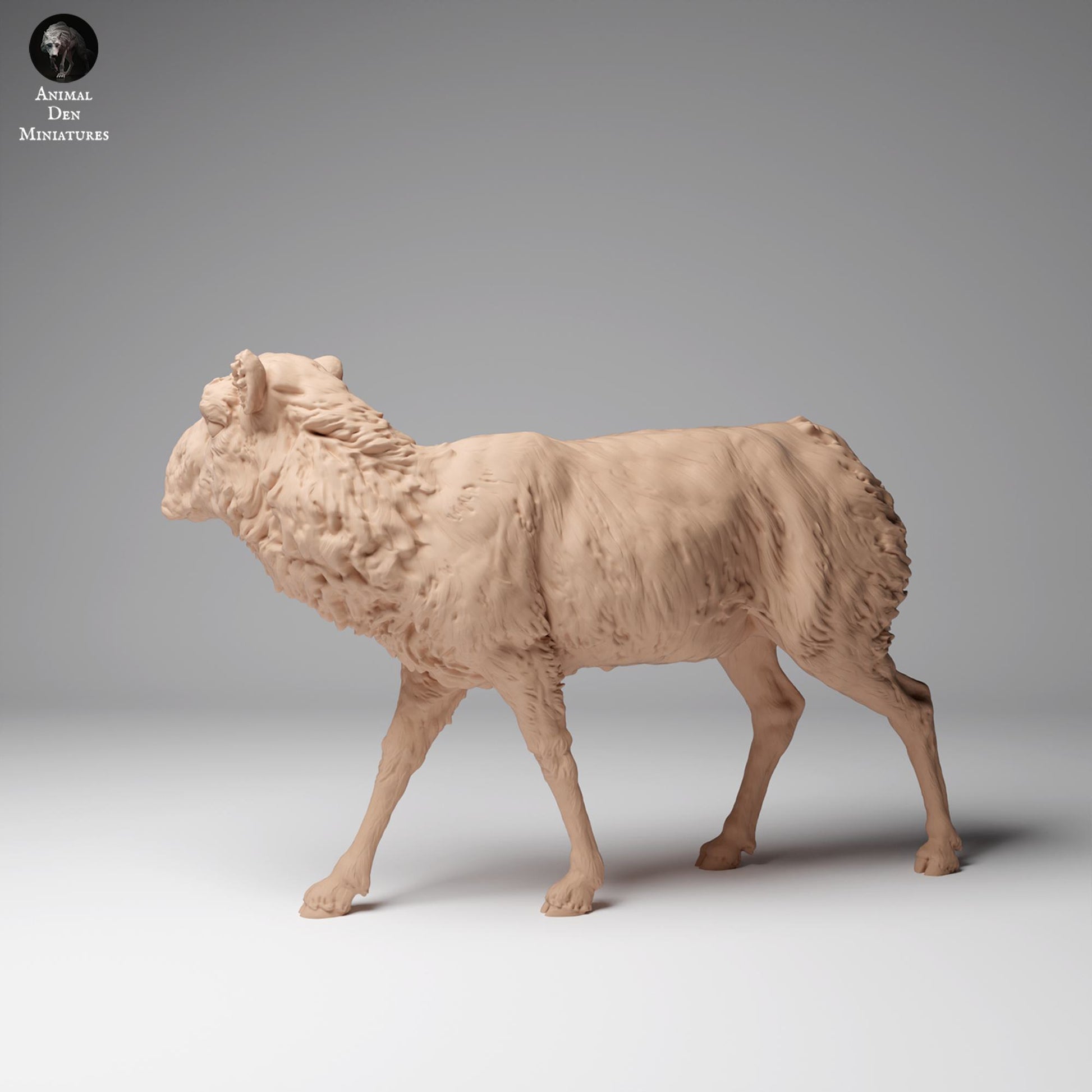 Productfoto Dierfiguur Diorama, Modelbouw: 0: Wilde Dierfiguur: Mongoolse Saiga Antilope – Vrouw in Wintervacht (Ref 24_12_14)