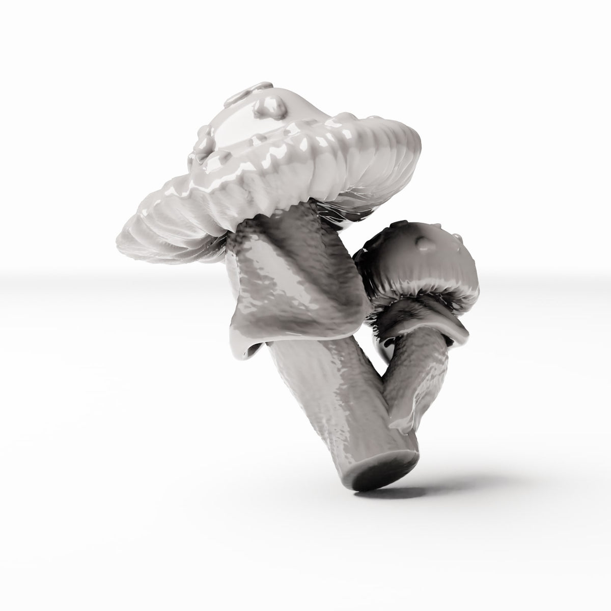 Diorama-modelbouwproductfoto 3: dioramaplanten: gestippelde paddenstoelen (Ref. 443D)