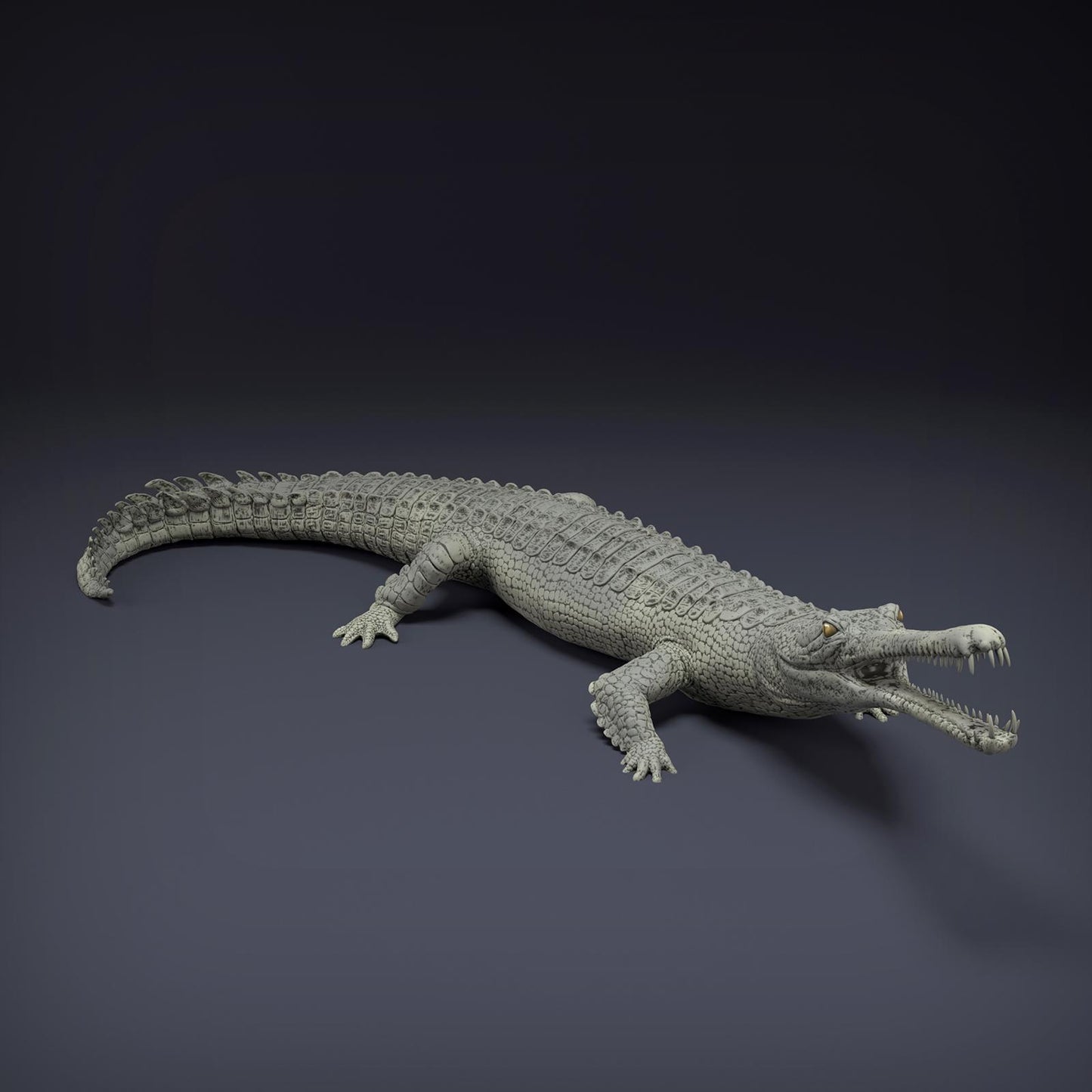 Productfoto Dier Figuur Diorama, Modelbouw: 0: Jungle Dier Figuur: Gangesgavial – Gharial (Ref 01_01_80)