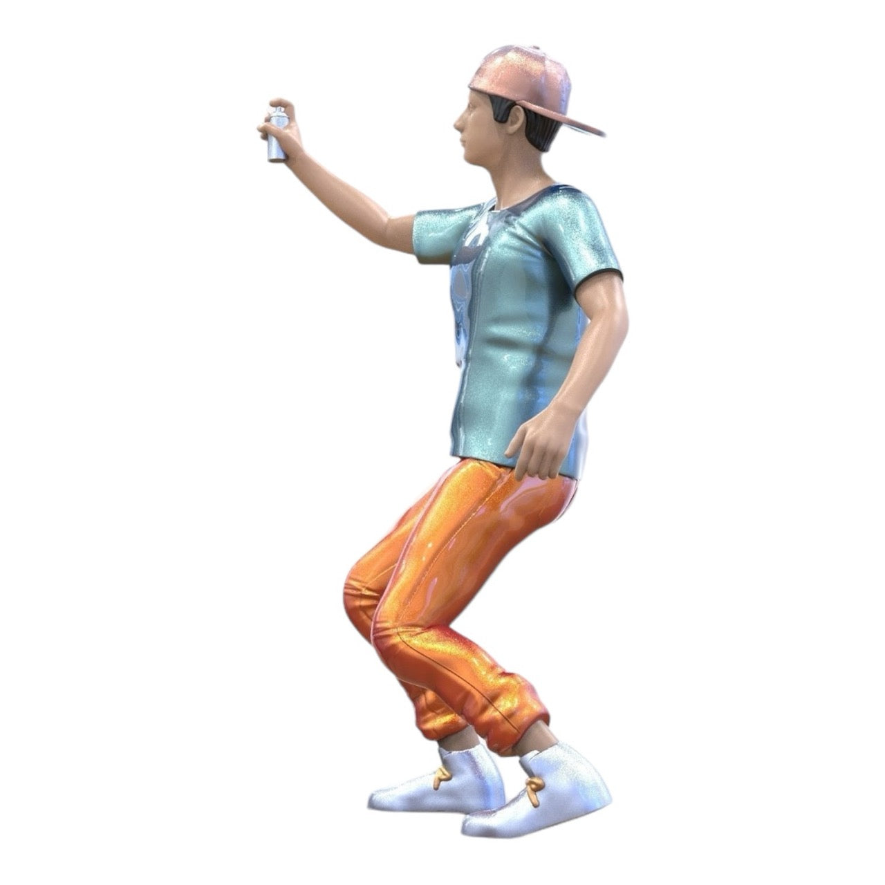 Productafbeelding 6 van 6: Miniatuurfiguur: Jongere Graffiti-spuiter - Jonge man met pet en graffiti-spuitbus (Nr. 288)