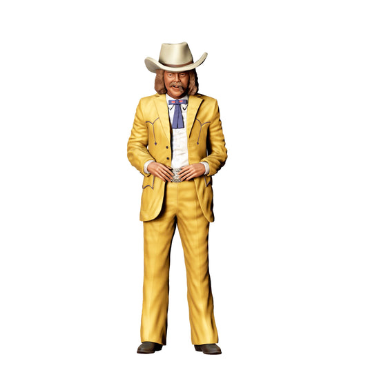 Diorama modelbouw productfoto 0: Western-gentleman met cowboyhoed – figuur in pak met vlinderdas (Ref. Nr. 405)