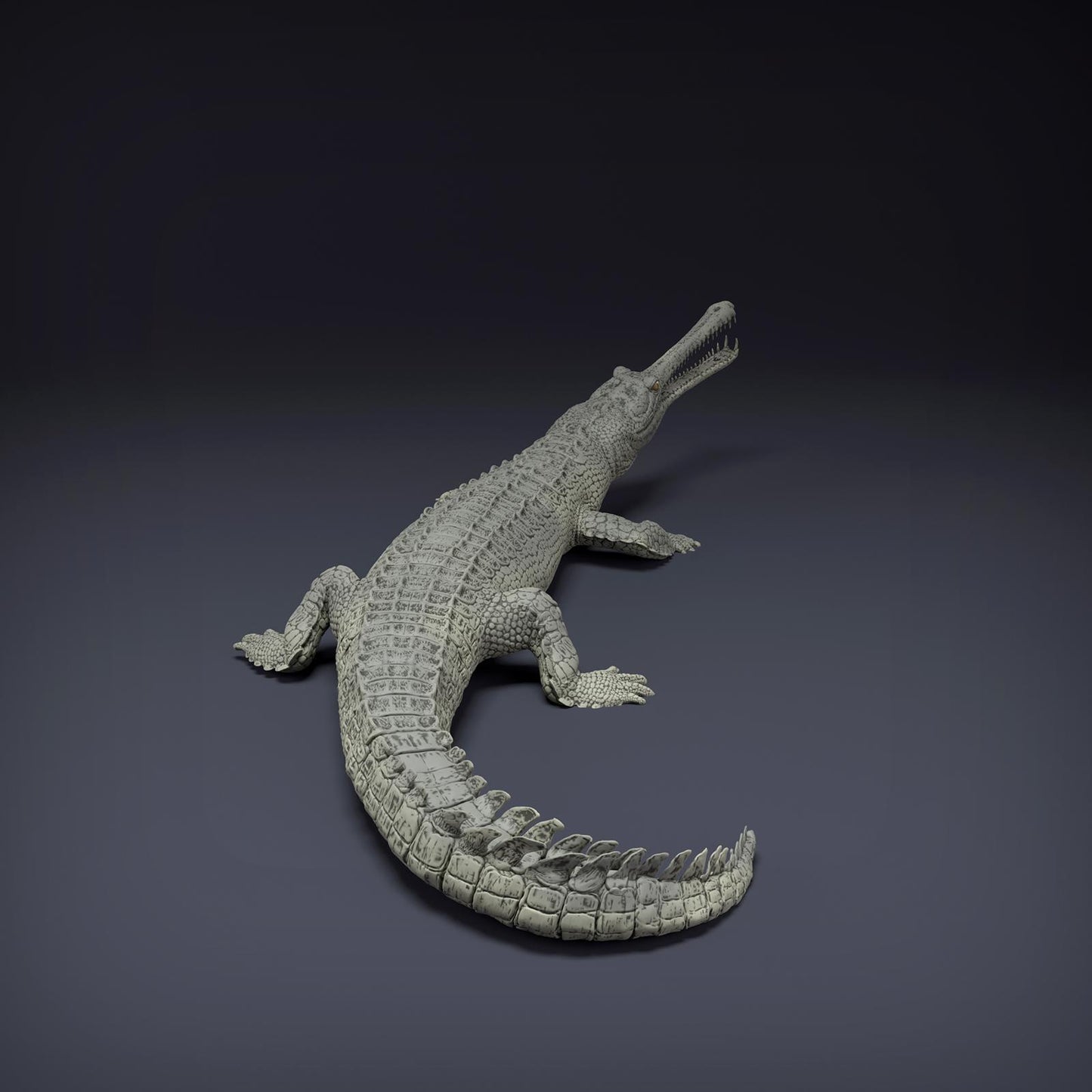 Productfoto Dier Figuur Diorama, Modelbouw: 0: Jungle Dier Figuur: Gangesgavial – Gharial (Ref 01_01_80)