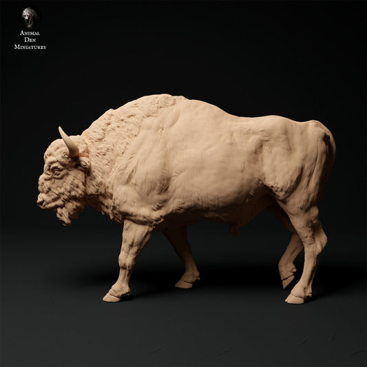 Productfoto Dier Figuur Diorama, Modelbouw: 0: Bison Stier lopend: Dieren uit Europa