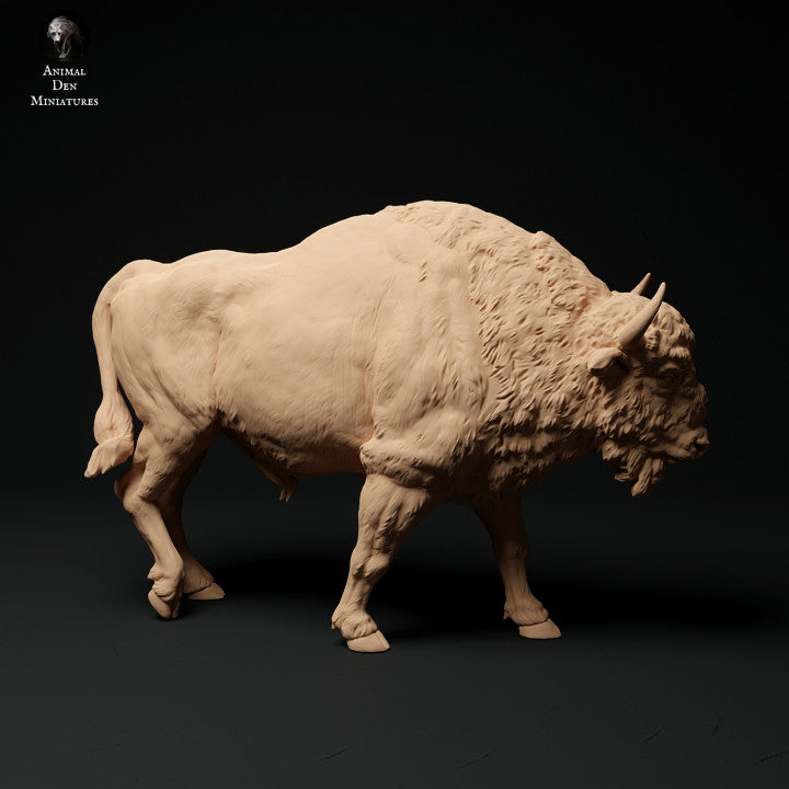 Productfoto Dier Figuur Diorama, Modelbouw: 0: Bison Stier lopend: Dieren uit Europa