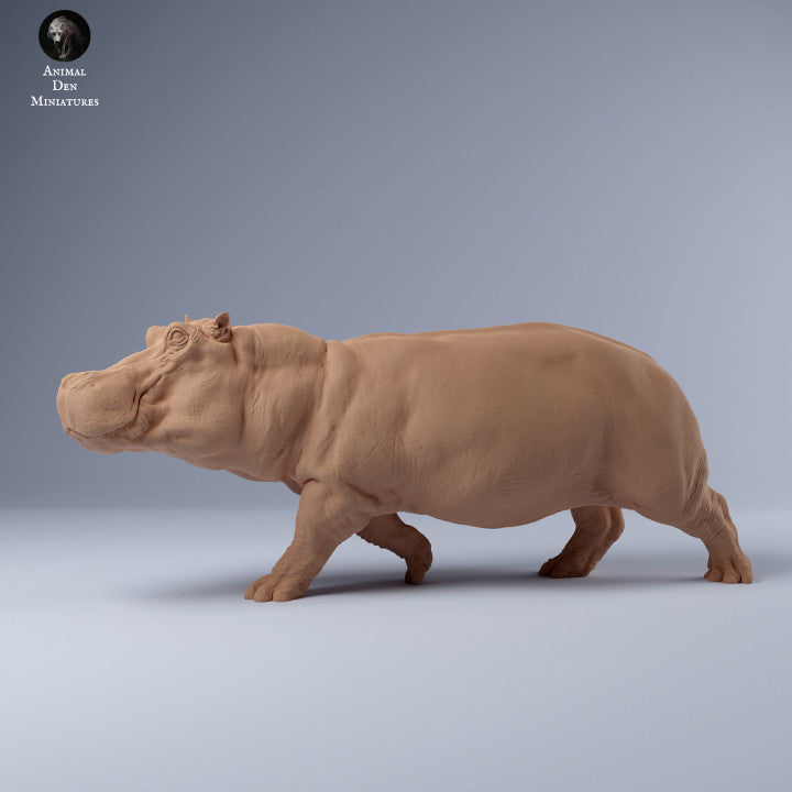 Productfoto Dier Figuur Diorama, Modelbouw: 0: Nijlpaard lopend: Dieren uit Afrika