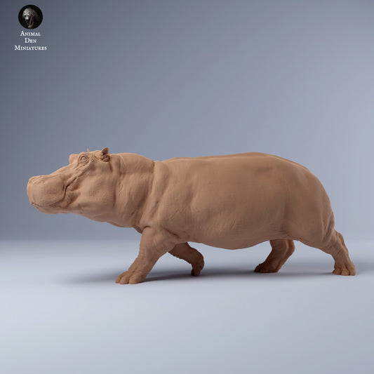 Productfoto Dier Figuur Diorama, Modelbouw: 0: Nijlpaard lopend: Dieren uit Afrika