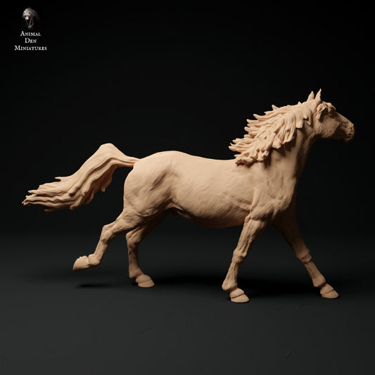 Productfoto Dier Figur Diorama, Modelbouw: 0: Konik/ Kleine Wilde Paard aan het rennen: Dieren uit Europa