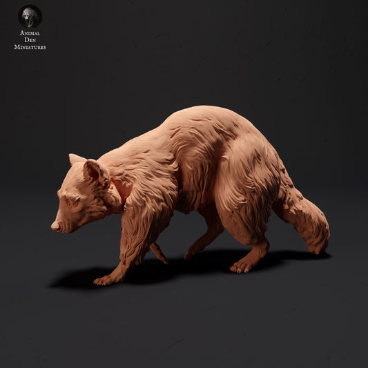 Productfoto Dier Figur Diorama, Modelbouw: 0: Wandelende Wasbeer: Dieren van het Noorden