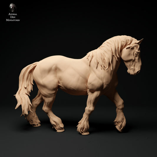 Productfoto Dierfiguur Diorama, Modelbouw: 0: Boerderij Dierfiguur: draf paard - Suffolk Punch