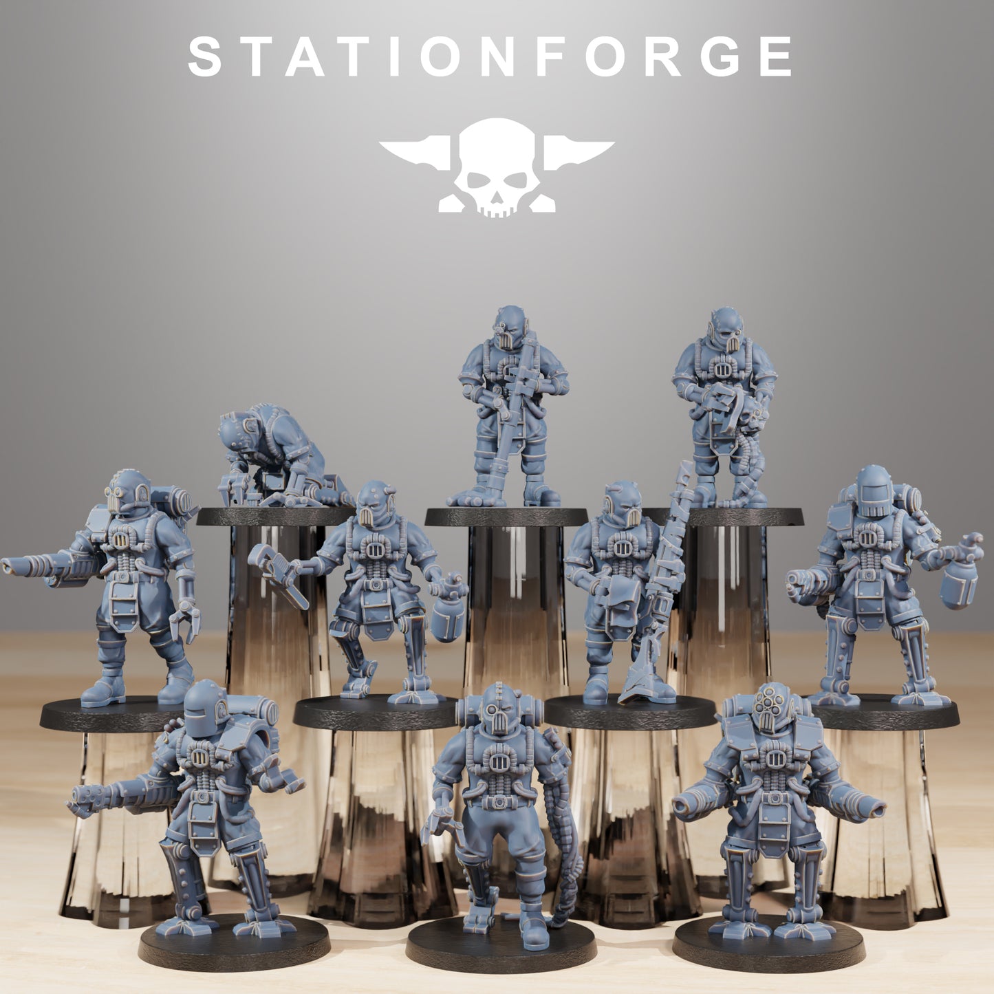 Productfoto Tabletop 28mm The Printing Goes Ever On (TPGEO) 0: Scavenger Cyborgs