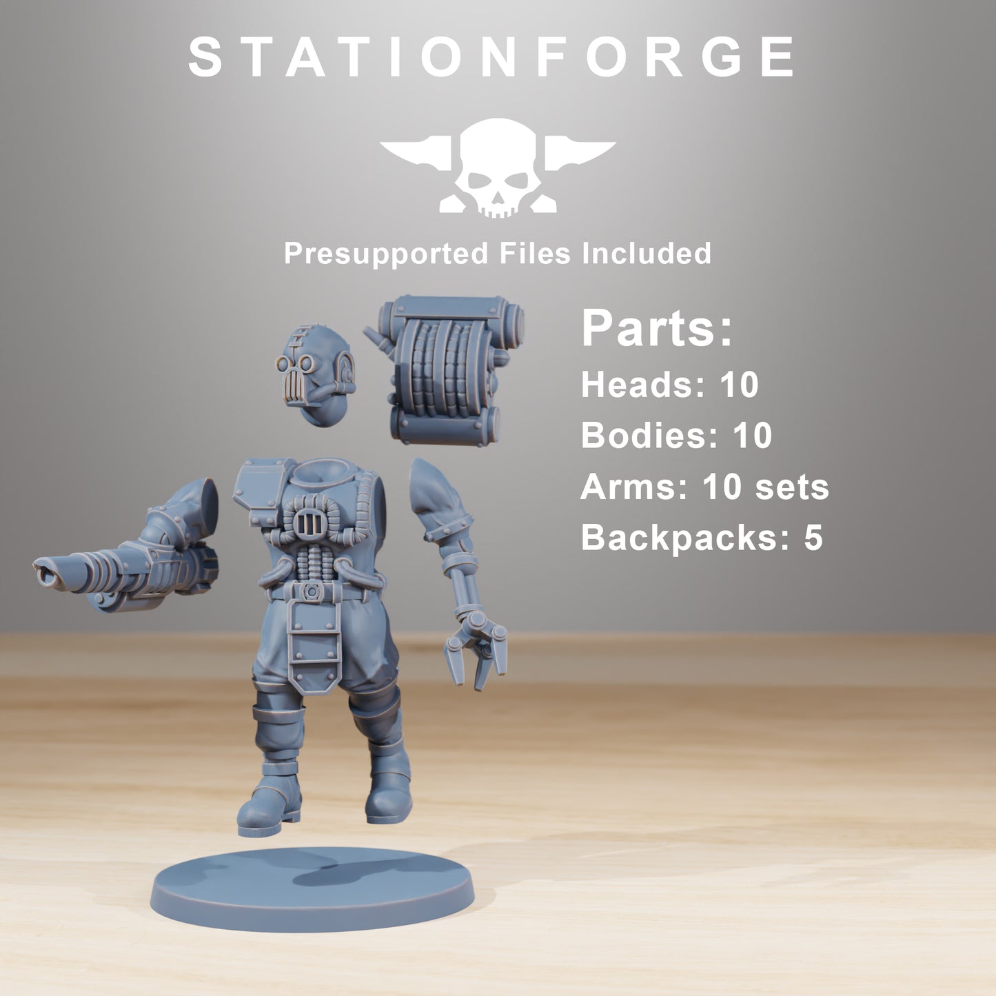 Productfoto Tabletop 28mm The Printing Goes Ever On (TPGEO) 0: Scavenger Cyborgs