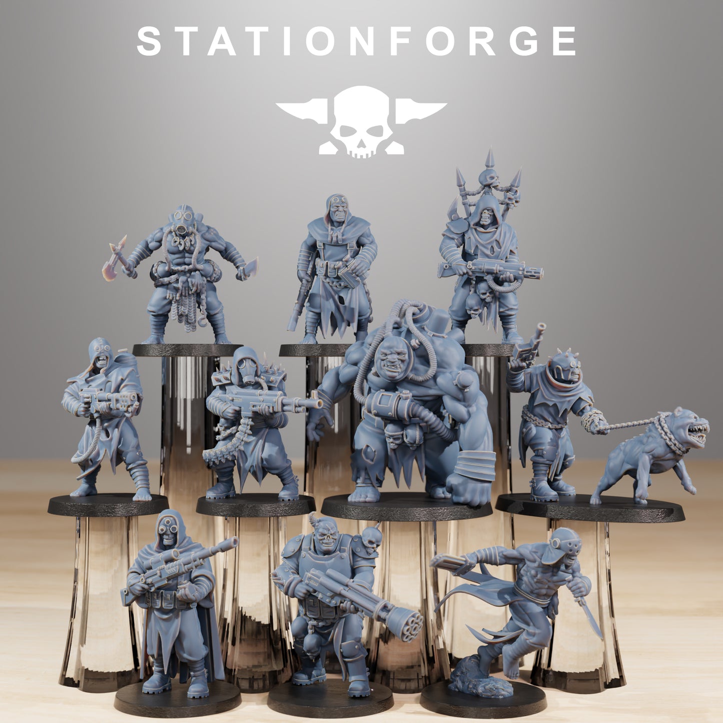 Productfoto Tabletop 28mm The Printing Goes Ever On (TPGEO) 0: Corrupted Guard Nomaden