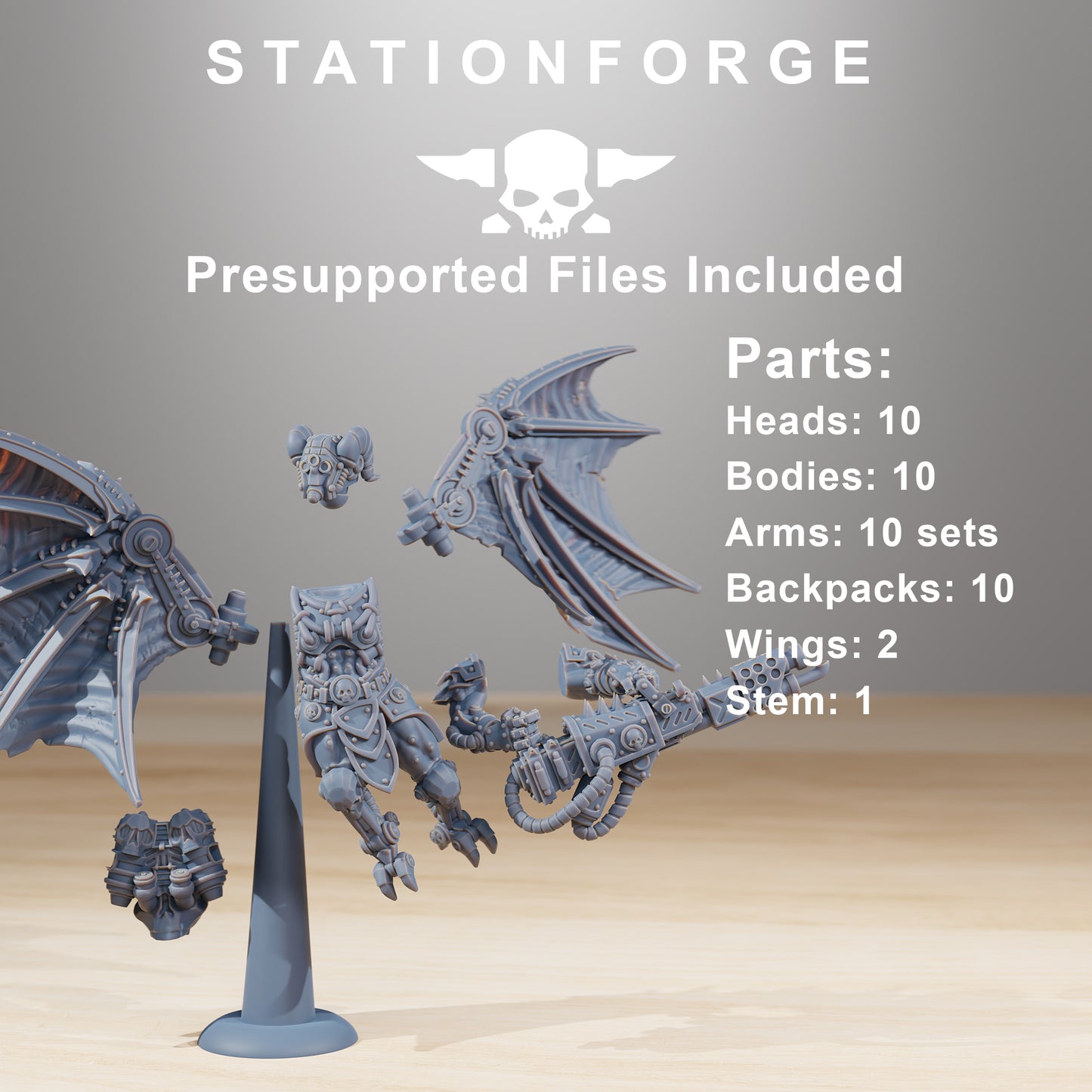 Produktfoto Tabletop 28mm The Printing Goes Ever On (TPGEO) 0: Pythonicus Flyers