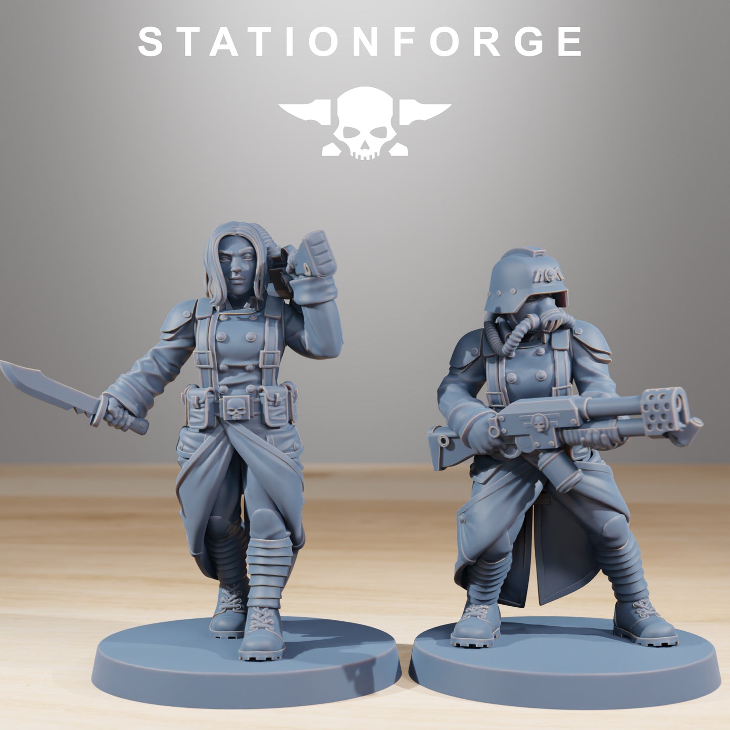 Productfoto Tabletop 28mm The Printing Goes Ever On (TPGEO) 0: GrimGuard Zusters van Oorlog