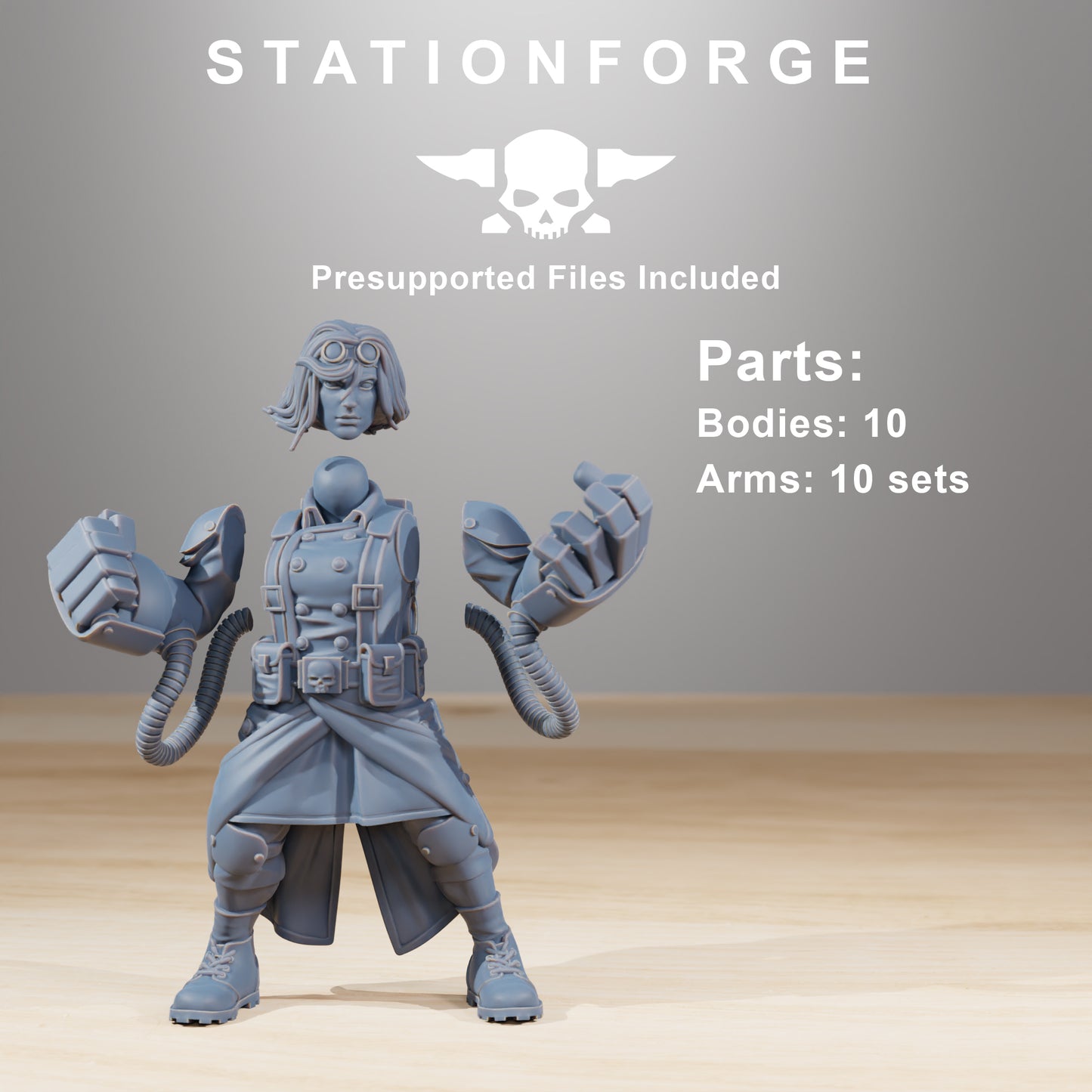 Productfoto Tabletop 28mm The Printing Goes Ever On (TPGEO) 0: GrimGuard Zusters van Oorlog