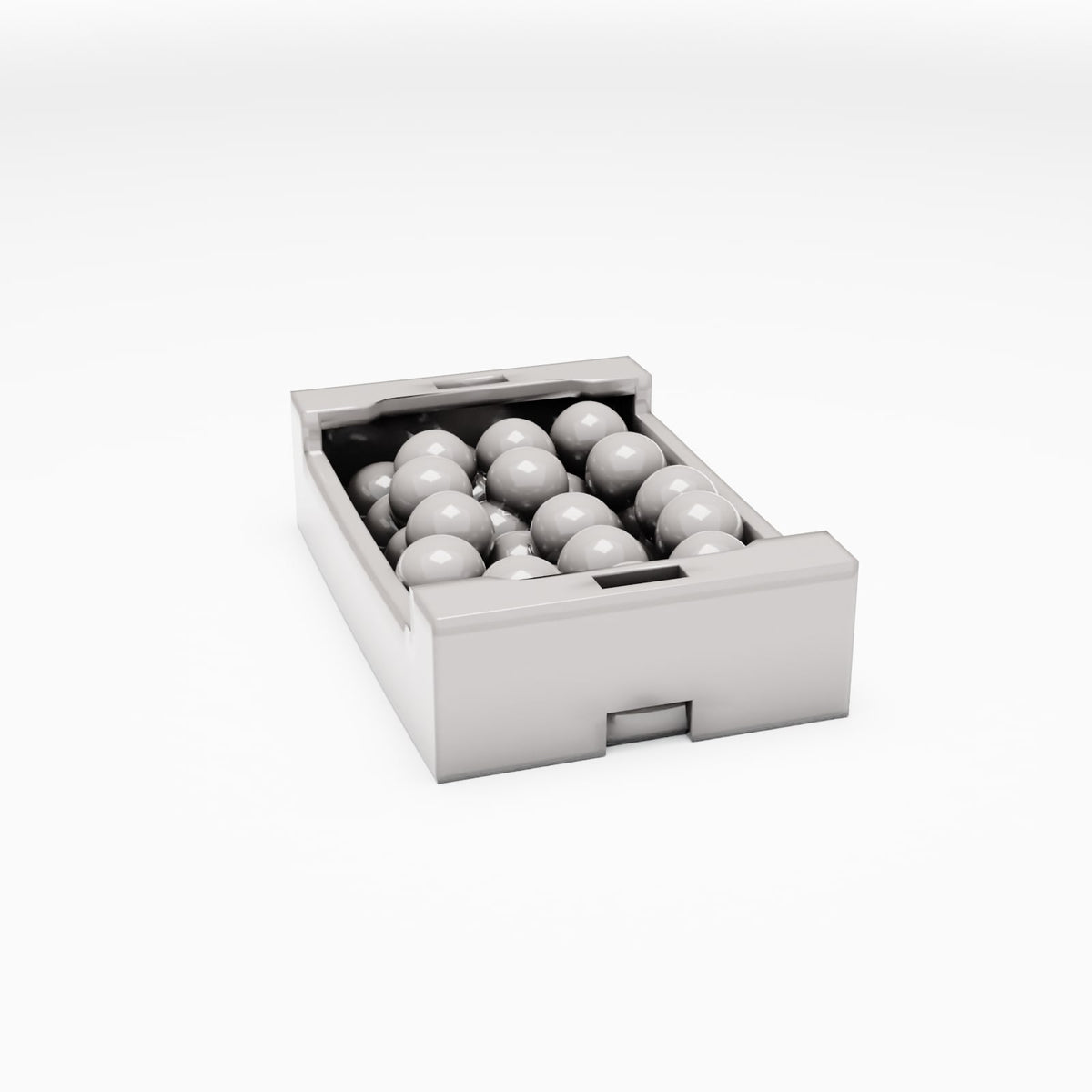 Productfoto diorama en modelbouw 3: Marktdiorama: kist met ronde waren (Ref. 794D)