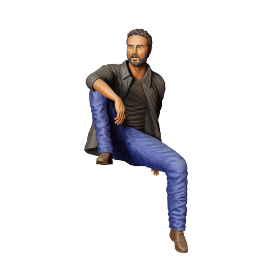 Diorama modelbouw productfoto 0: Mensen zitten op auto - Man 6 (Ref. Nr. 354)