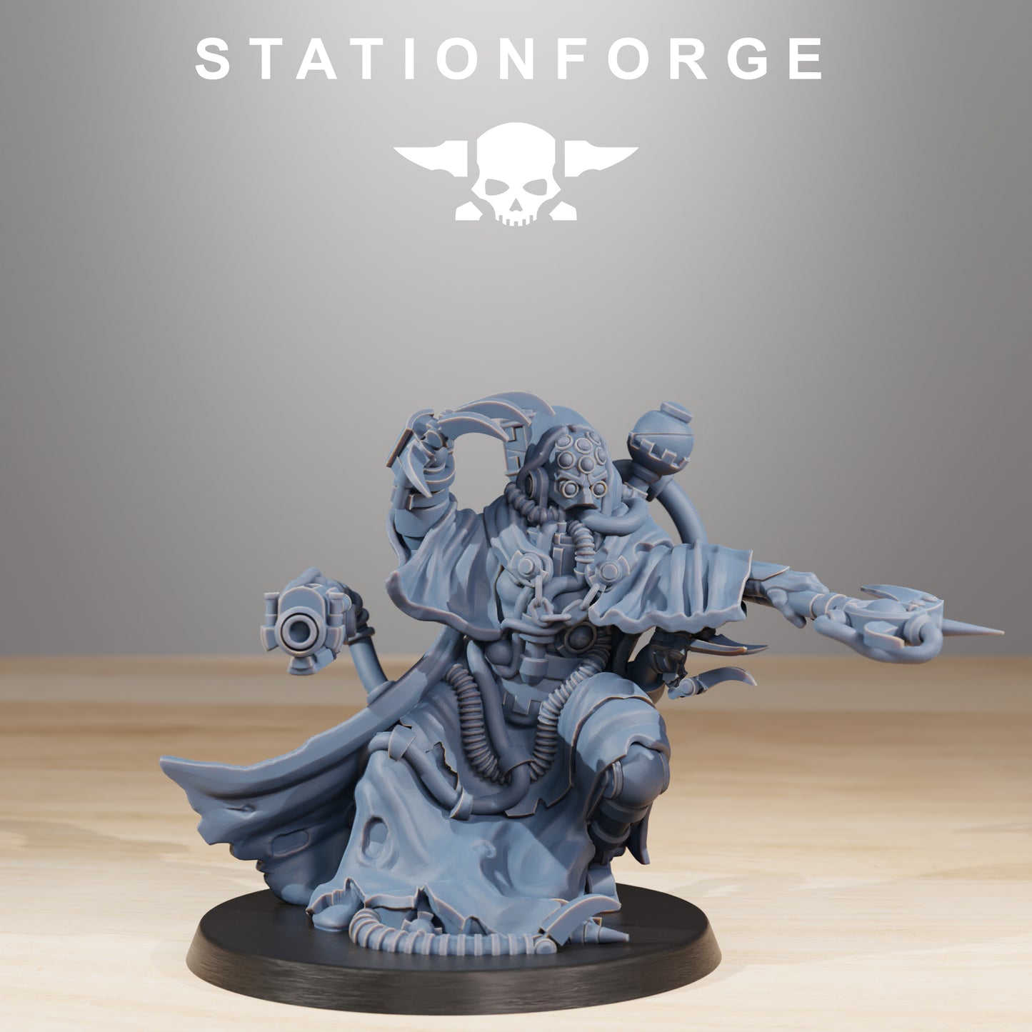 Productfoto Tabletop 28mm The Printing Goes Ever On (TPGEO) 0: Scavengers Cultist Leader & The Seer
