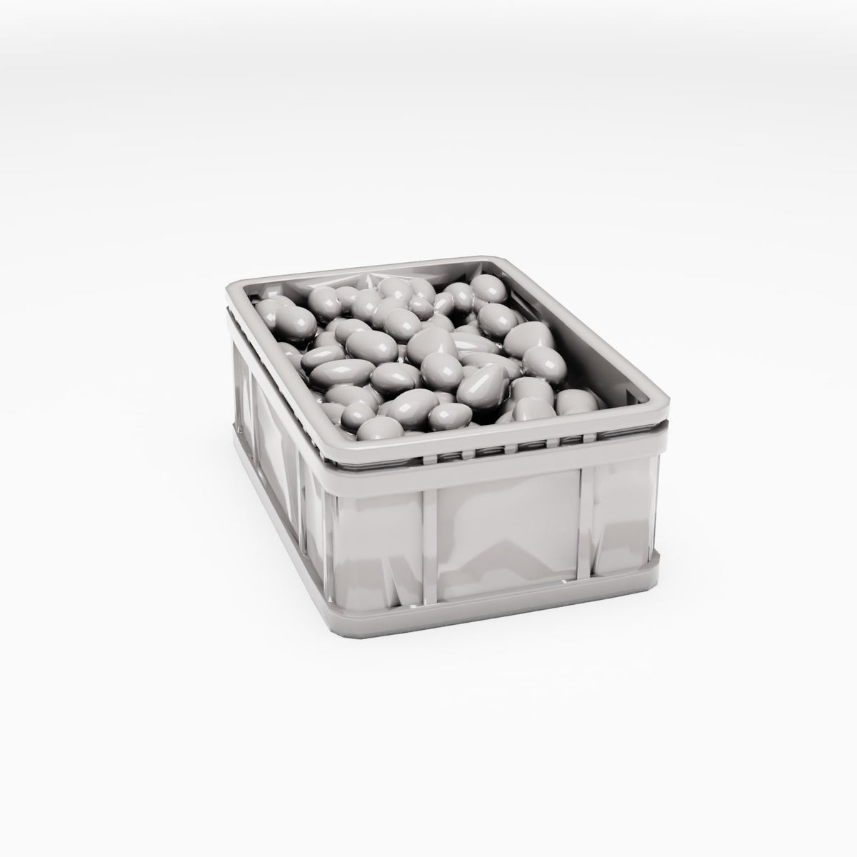 Productfoto diorama en modelbouw 3: Marktdiorama: krat met marktproducten (Ref. 818D)