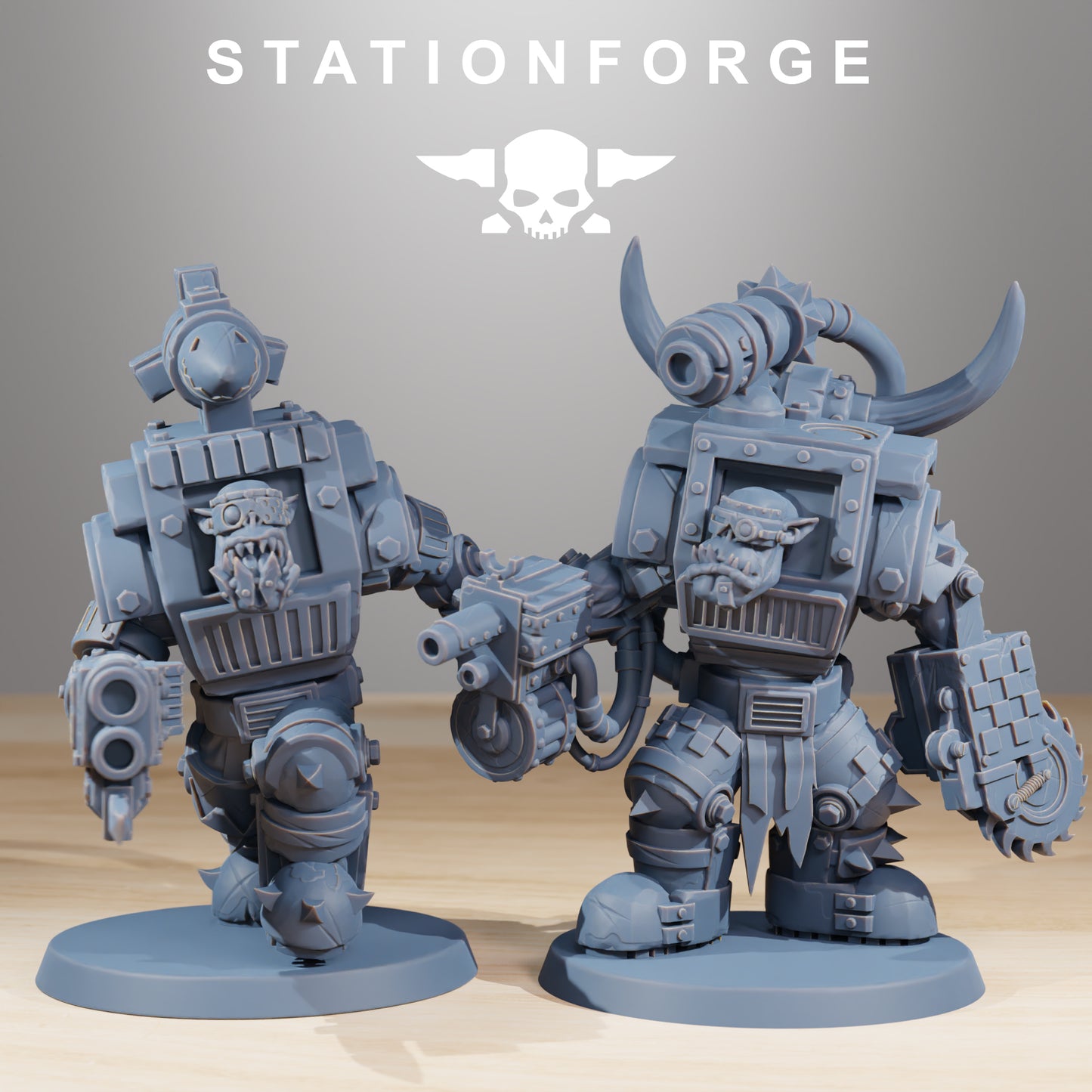 Productfoto Tabletop 28mm The Printing Goes Ever On (TPGEO) 0: Orkaz Steelbrutes