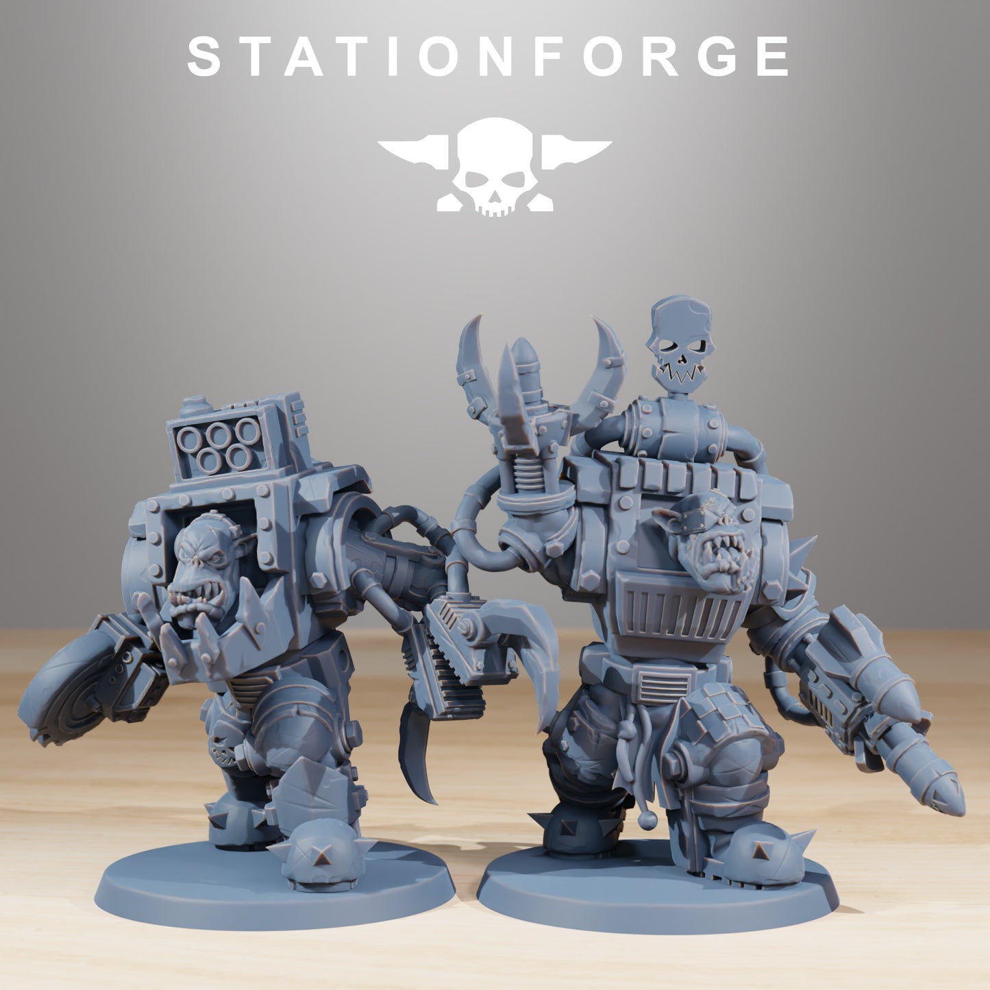 Productfoto Tabletop 28mm The Printing Goes Ever On (TPGEO) 0: Orkaz Steelbrutes