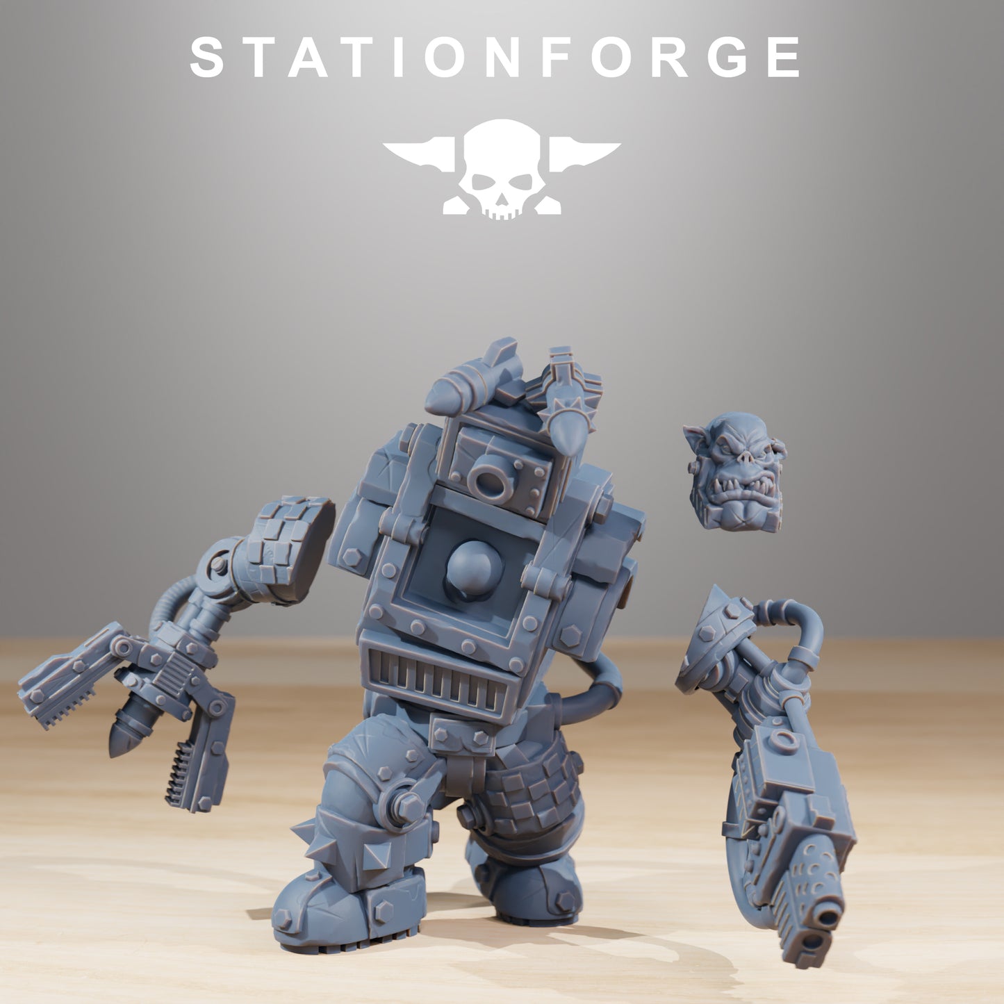 Productfoto Tabletop 28mm The Printing Goes Ever On (TPGEO) 0: Orkaz Steelbrutes