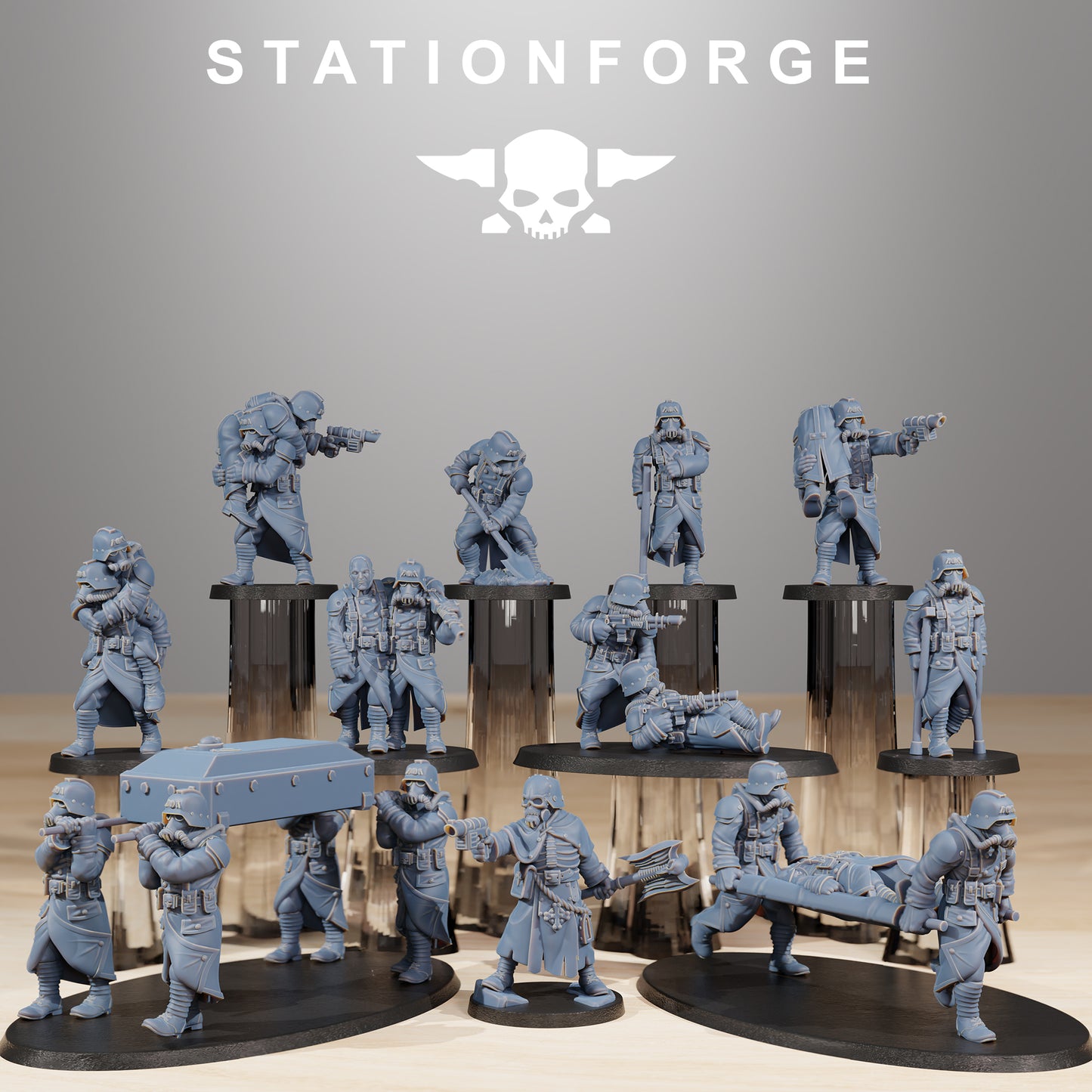 Productfoto Tabletop 28mm The Printing Goes Ever On (TPGEO) 0: GrimGuard Slachtoffers