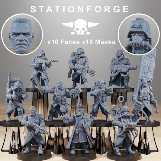 Productfoto Tabletop 28mm The Printing Goes Ever On (TPGEO) 0: GrimGuard Strijders