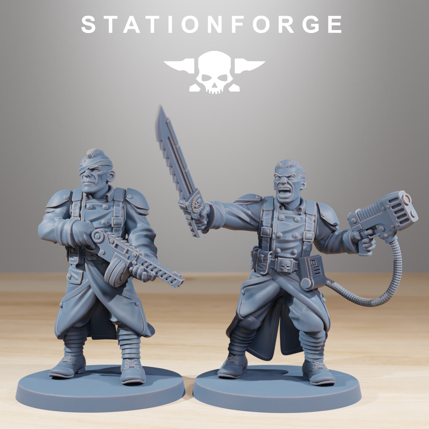 Productfoto Tabletop 28mm The Printing Goes Ever On (TPGEO) 0: GrimGuard Strijders
