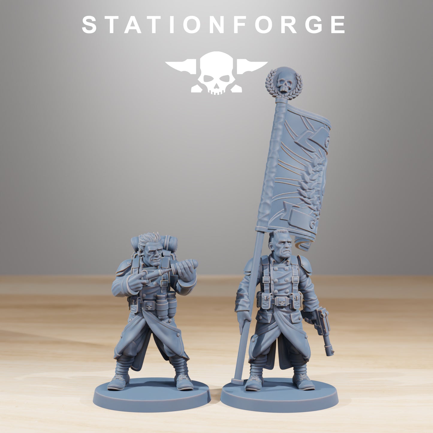 Productfoto Tabletop 28mm The Printing Goes Ever On (TPGEO) 0: GrimGuard Strijders