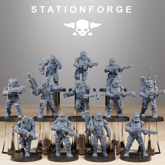 Productfoto Tabletop 28mm The Printing Goes Ever On (TPGEO) 0: Vaskar Infanterie Bouwkit