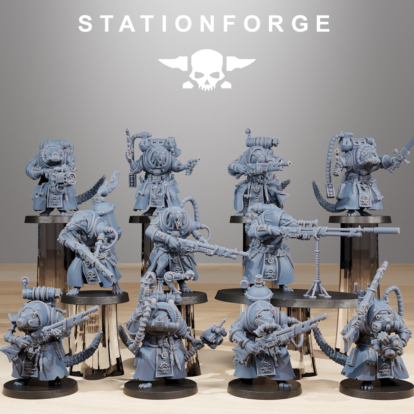 Productfoto Tabletop 28mm The Printing Goes Ever On (TPGEO) 0: Raticus Grunts