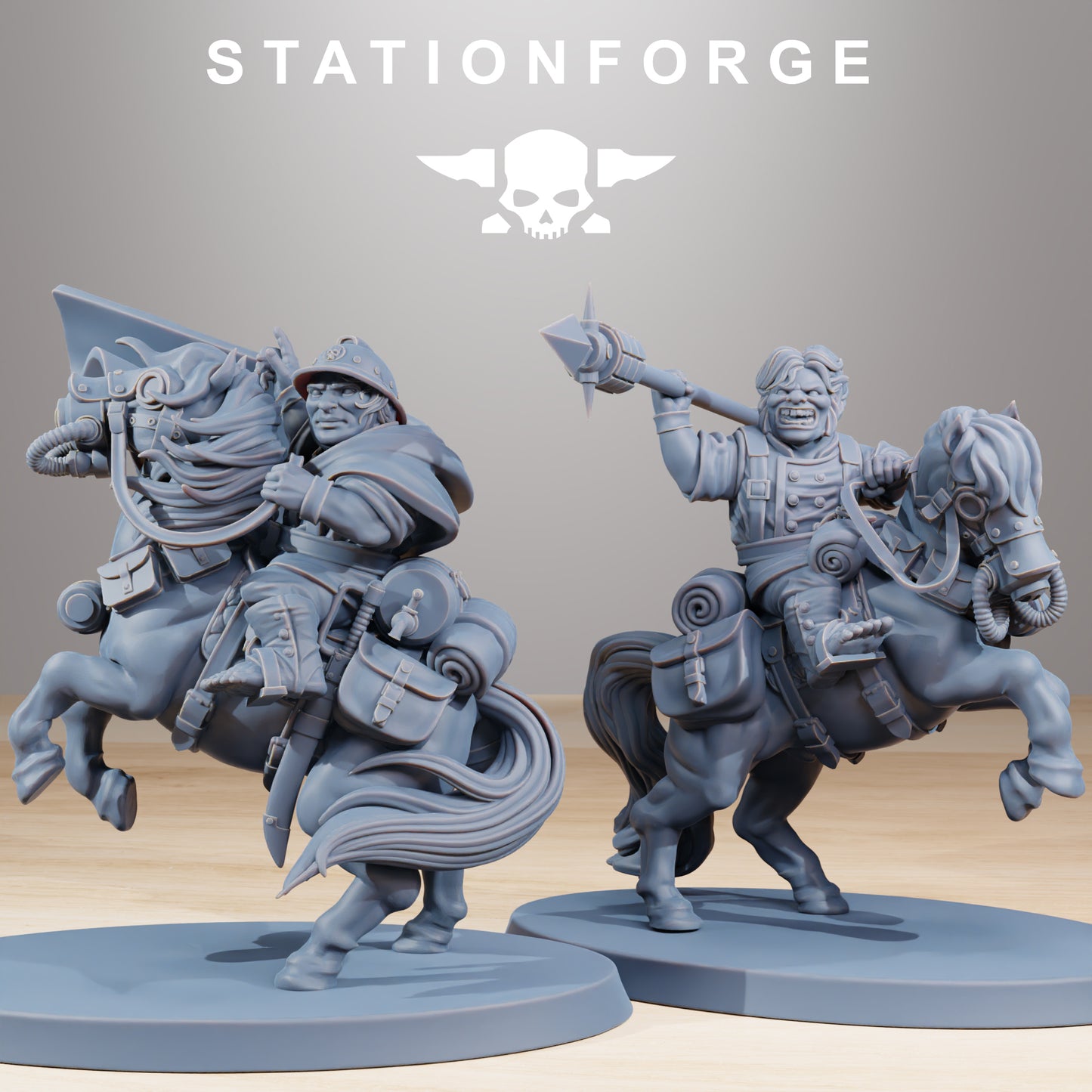 Productfoto Tabletop 28mm The Printing Goes Ever On (TPGEO) 0: GrimGuard Pony Cavalerie