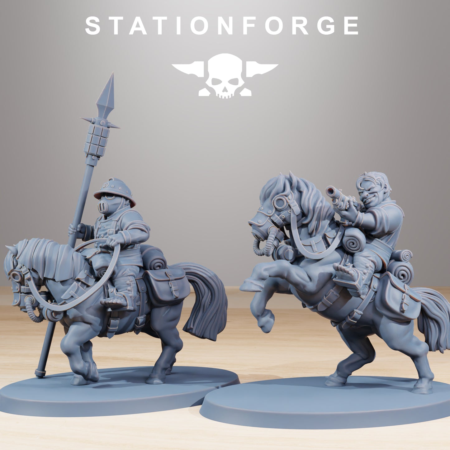 Productfoto Tabletop 28mm The Printing Goes Ever On (TPGEO) 0: GrimGuard Pony Cavalerie