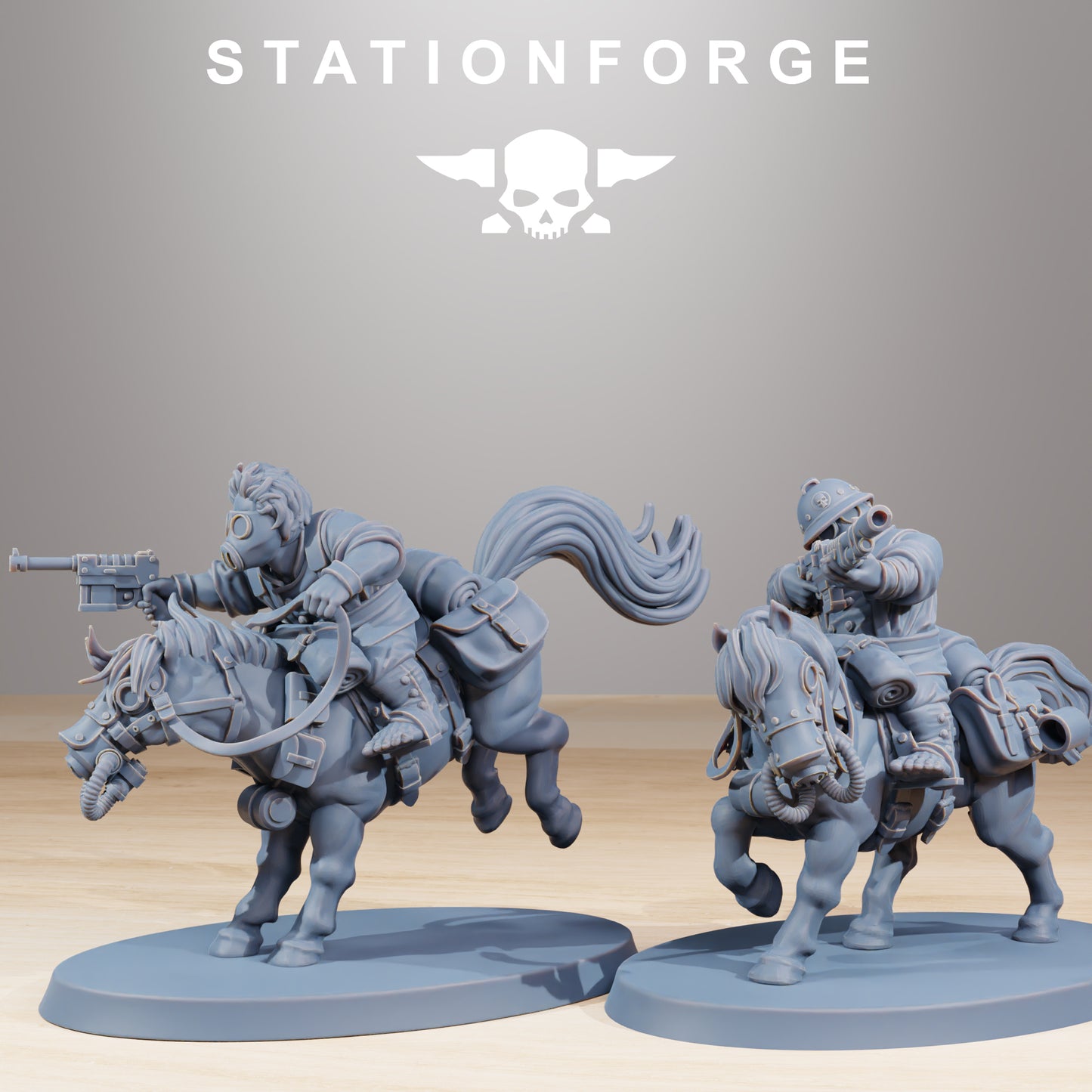 Productfoto Tabletop 28mm The Printing Goes Ever On (TPGEO) 0: GrimGuard Pony Cavalerie