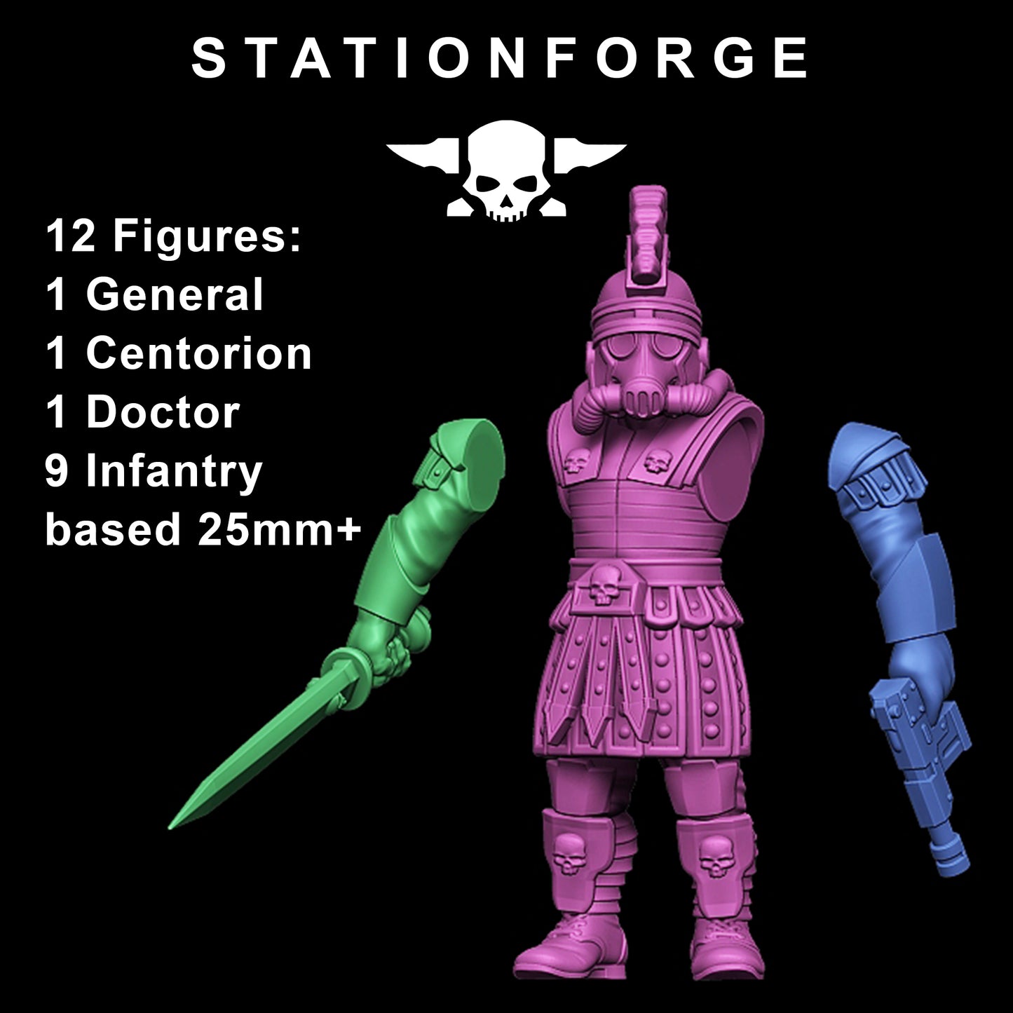 Productfoto Tabletop 28mm The Printing Goes Ever On (TPGEO) 0: GrimGuard Vexillatio